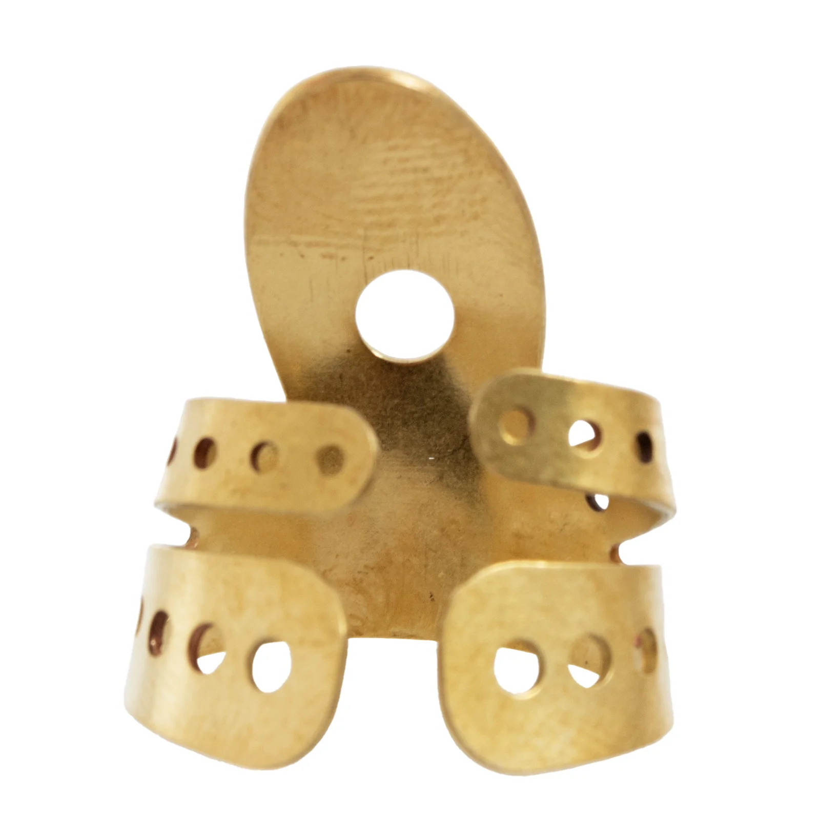 Propik Brass "Fast Pick" Angled Fingerpick, Split Wrap, Blade 2 - Image 4