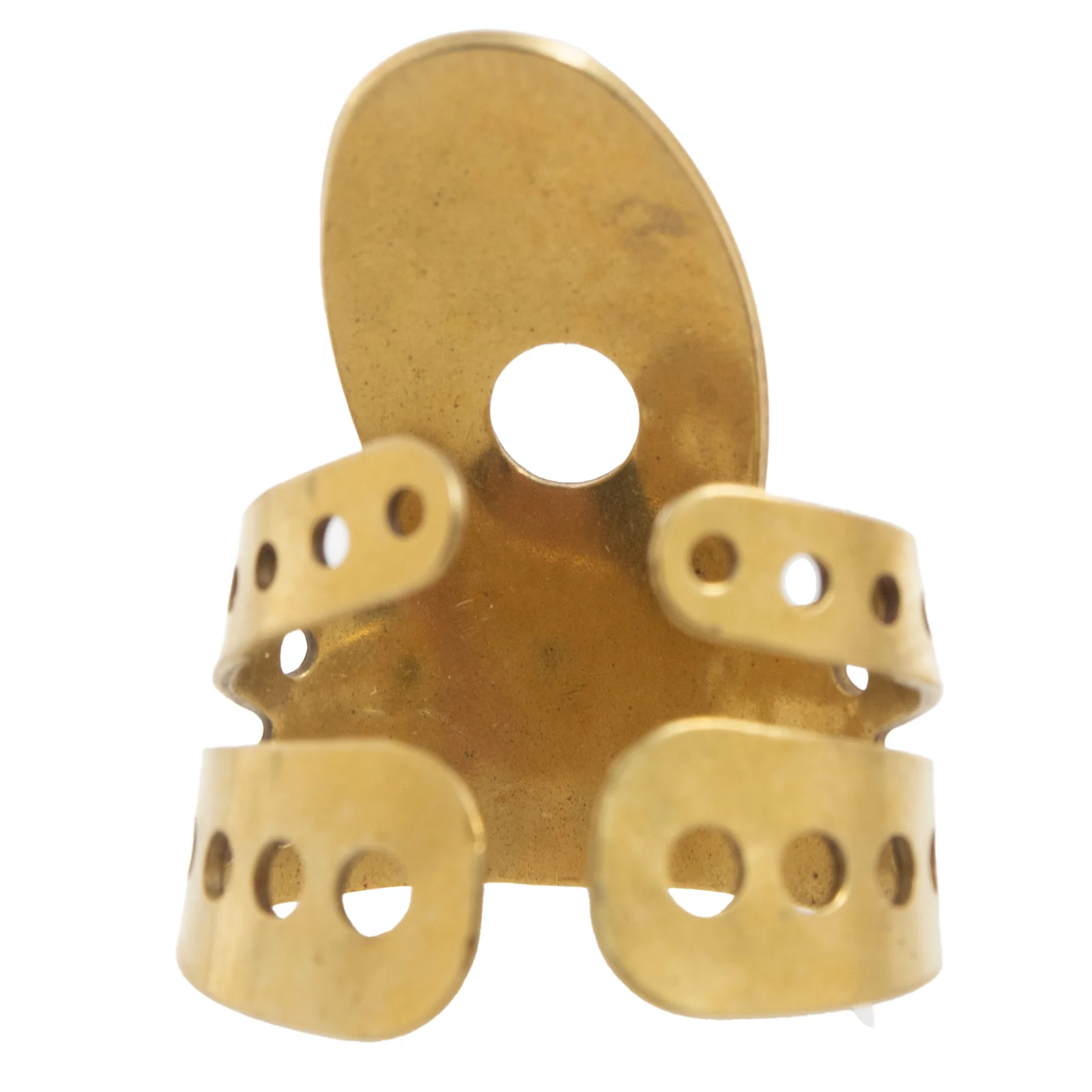 Propik Brass "Fast Pick" Angled Fingerpick, Split Wrap, Blade 3 - Image 4