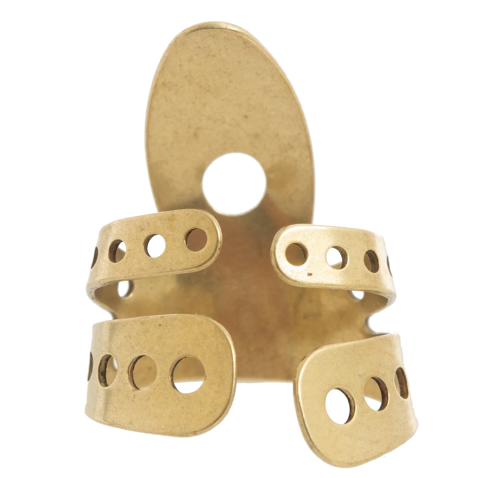 Propik Brass "Fast Pick" Angled Fingerpick, Split Wrap, Blade 1 - Image 3