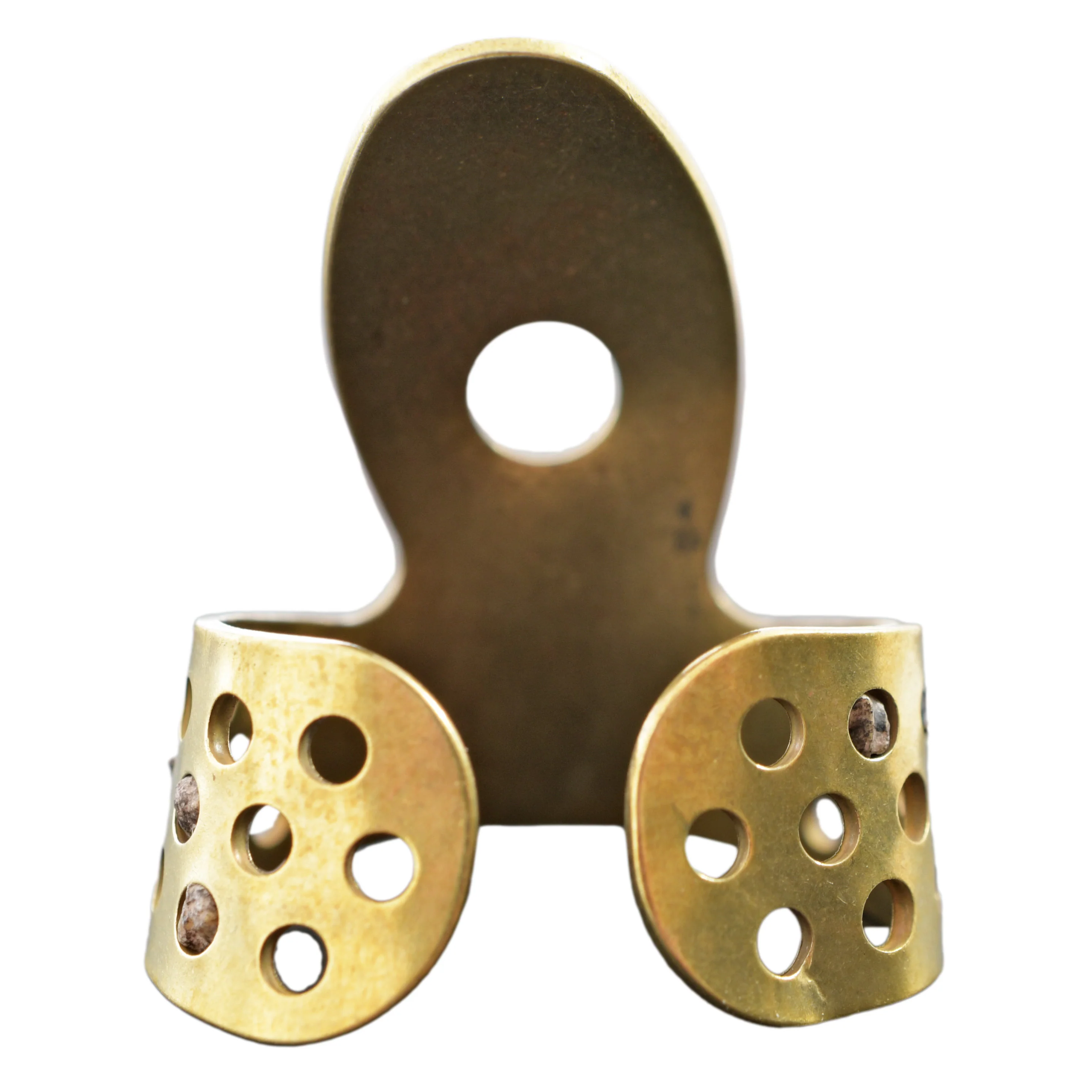 Propik Brass "Fast Pick" Angled Fingerpick, Single Wrap, Blade 2 - Image 4