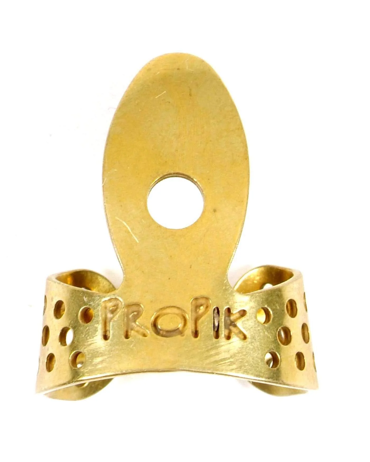 Propik Brass Fingerpick, Single Wrap, Medium - Image 2