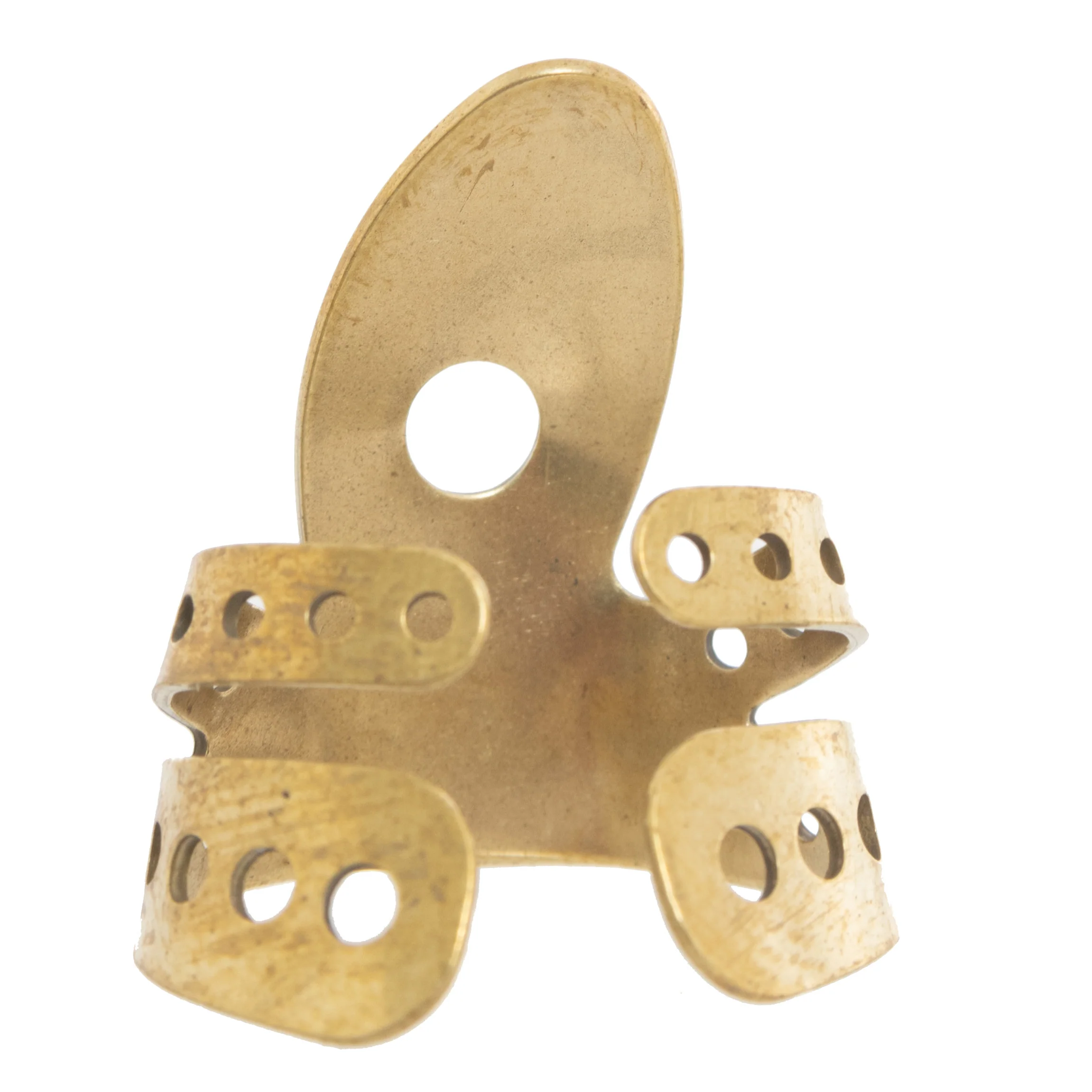 Propik Brass Resophonic Guitar Fingerpick, Split Wrap, Large - Image 4