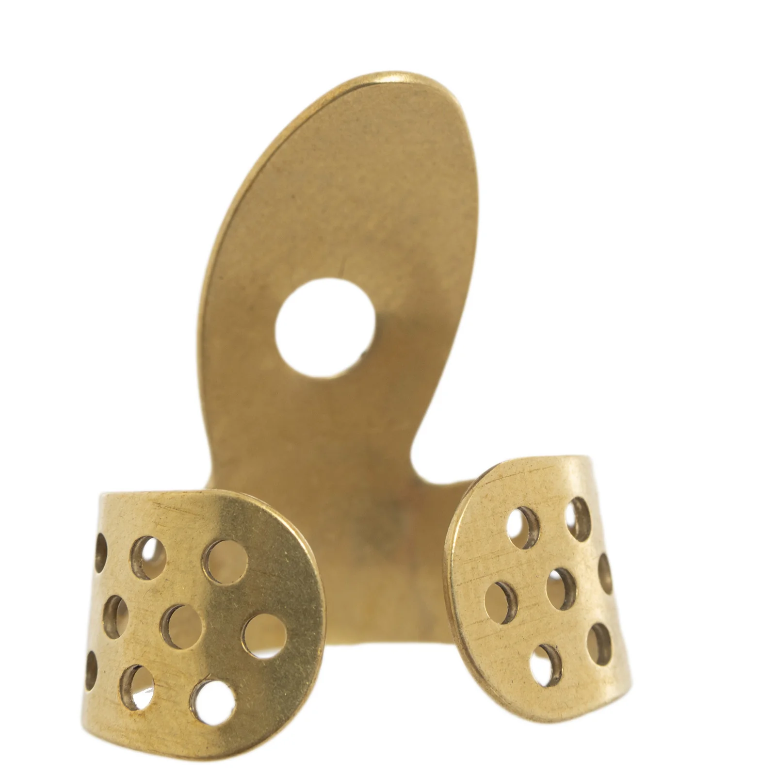 Propik Brass Resophonic Guitar Fingerpick, Single Wrap, Large - Image 4