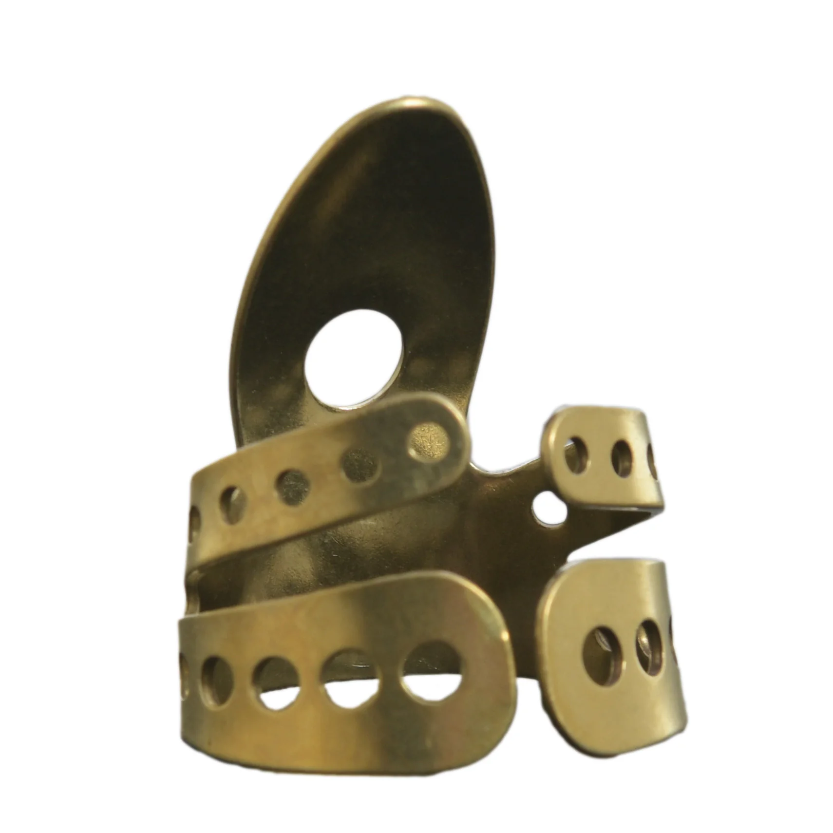 Propik Brass Straight Fingerpick, Split Wrap, Blade 1 - Image 3