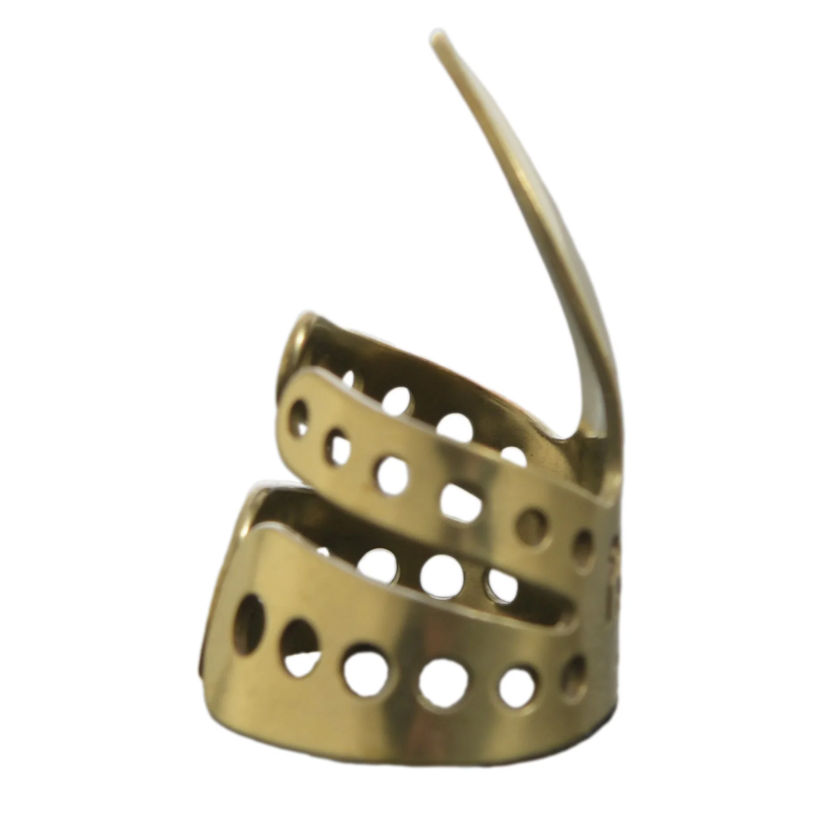 Propik Brass Straight Fingerpick, Split Wrap, Blade 1 - Image 4