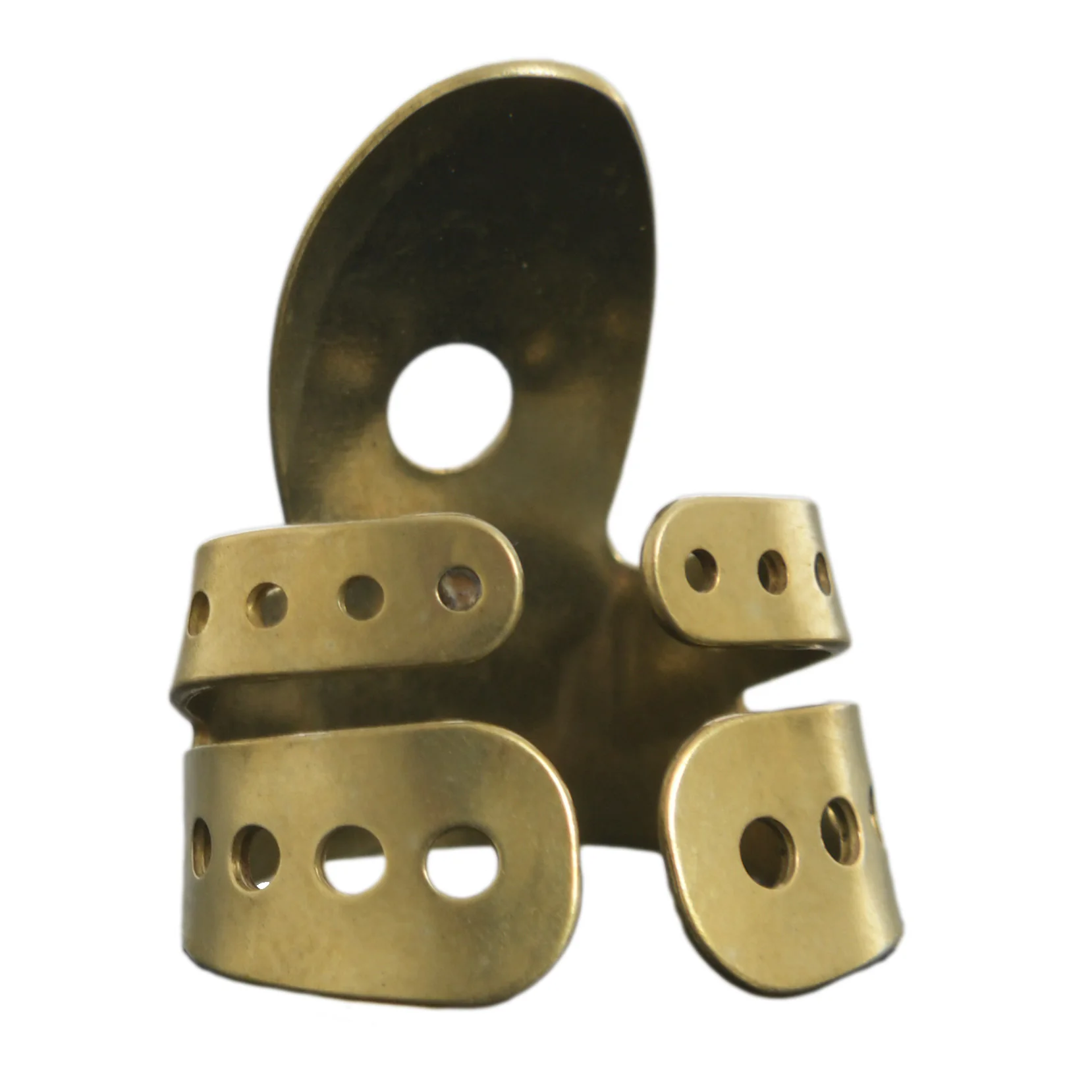 Propik Brass Straight Fingerpick, Split Wrap, Blade 2 - Image 4