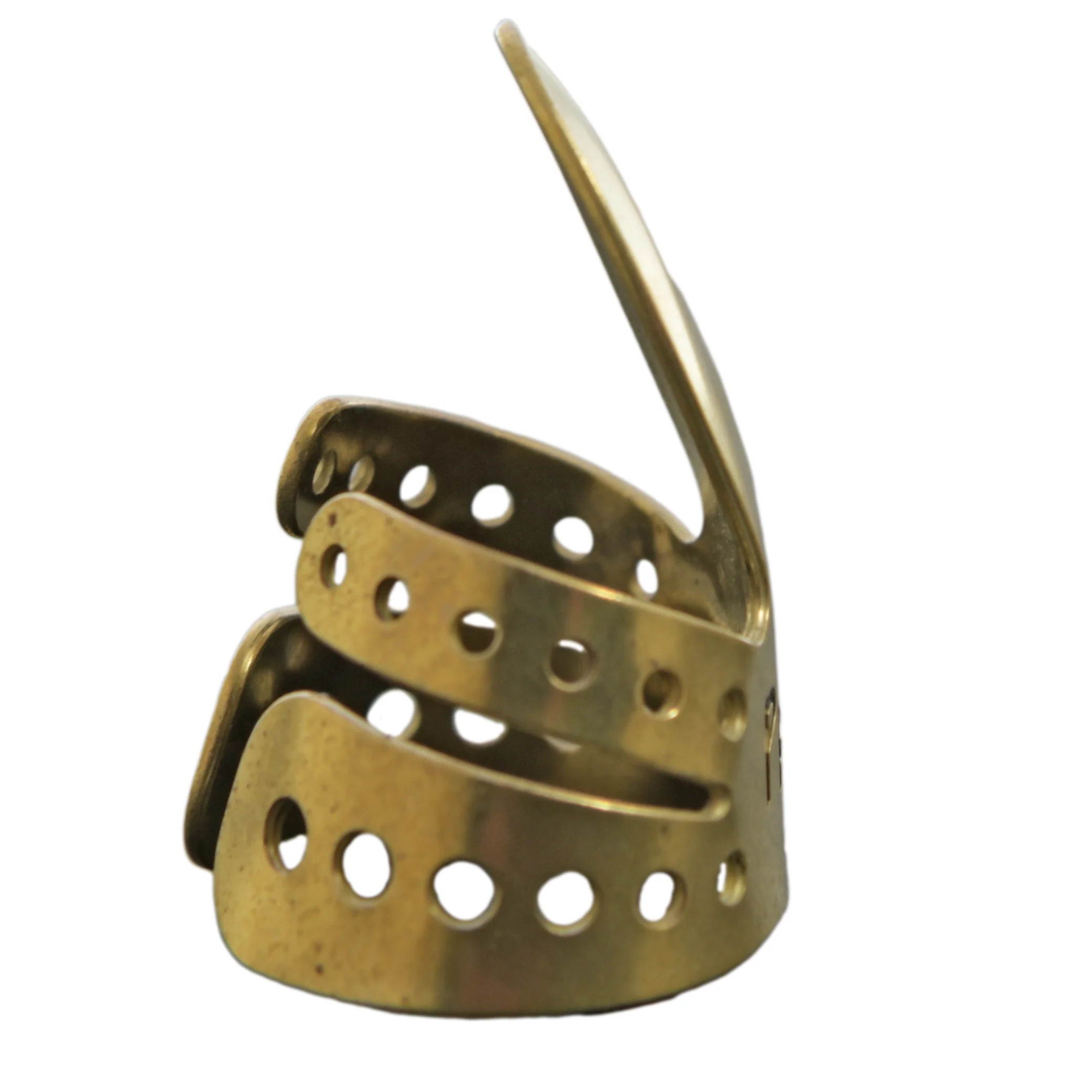 Propik Brass Straight Fingerpick, Split Wrap, Blade 3 - Image 3