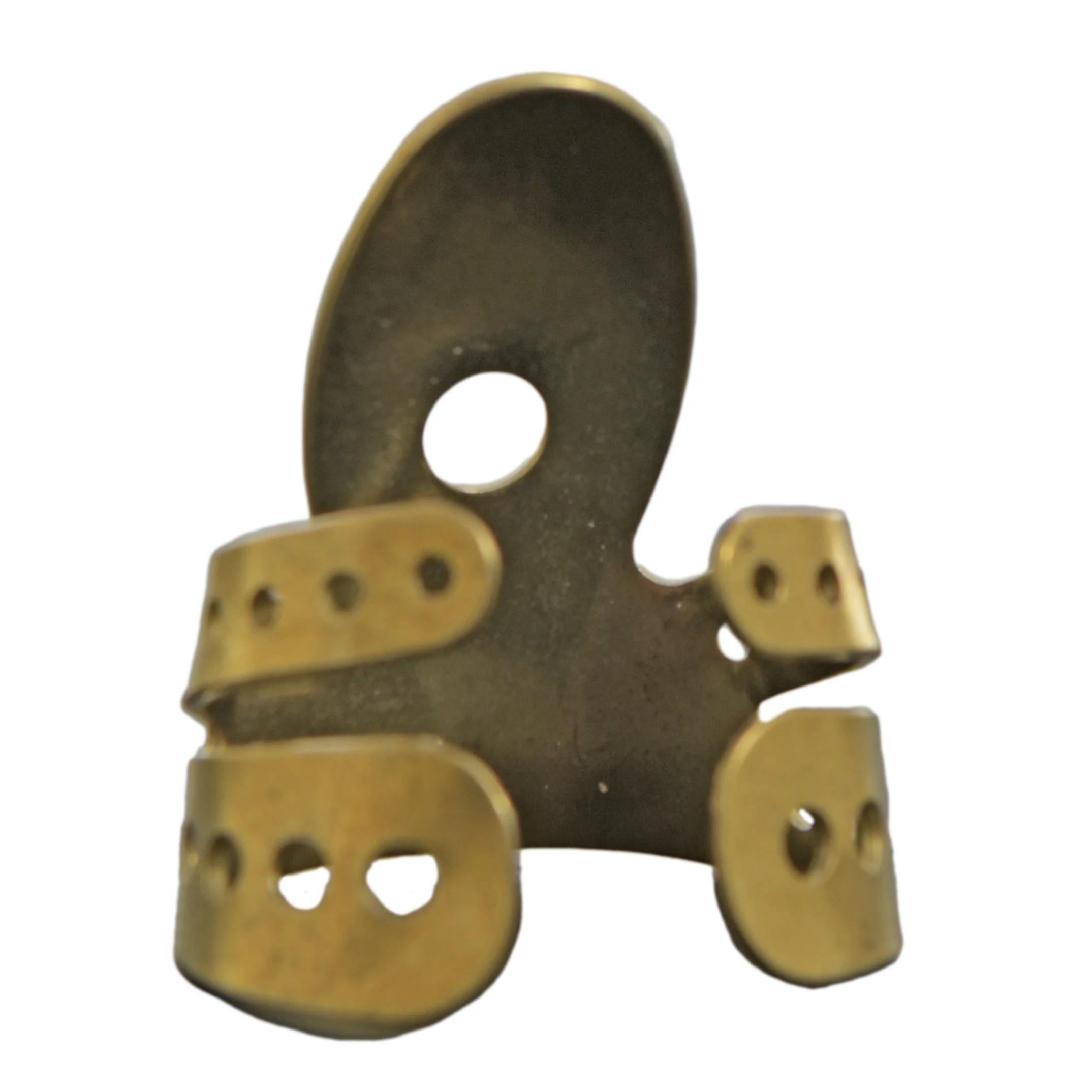 Propik Brass Straight Fingerpick, Split Wrap, Blade 3 - Image 4