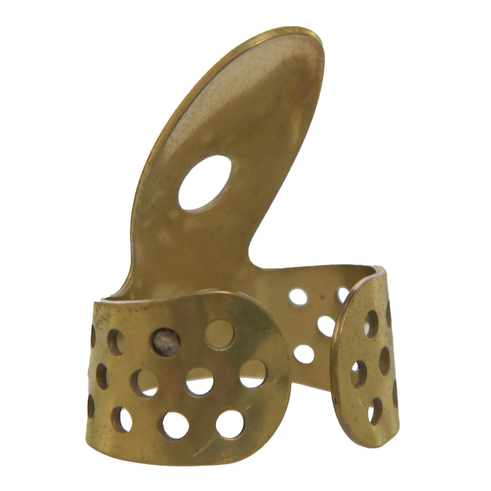 Propik Brass Straight Fingerpick, Single Wrap, Blade 3 - Image 3
