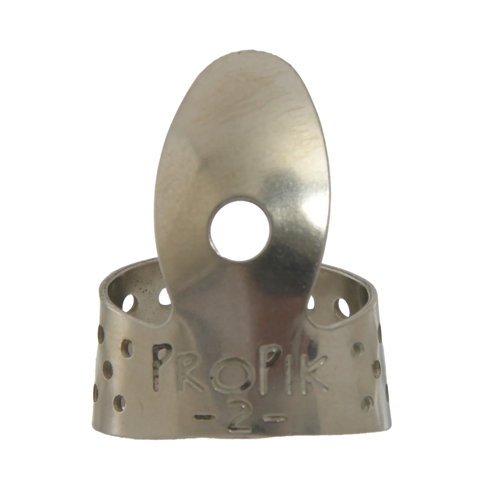 Propik Nickel Straight Fingerpick, Single Wrap, Blade 2 - Image 2