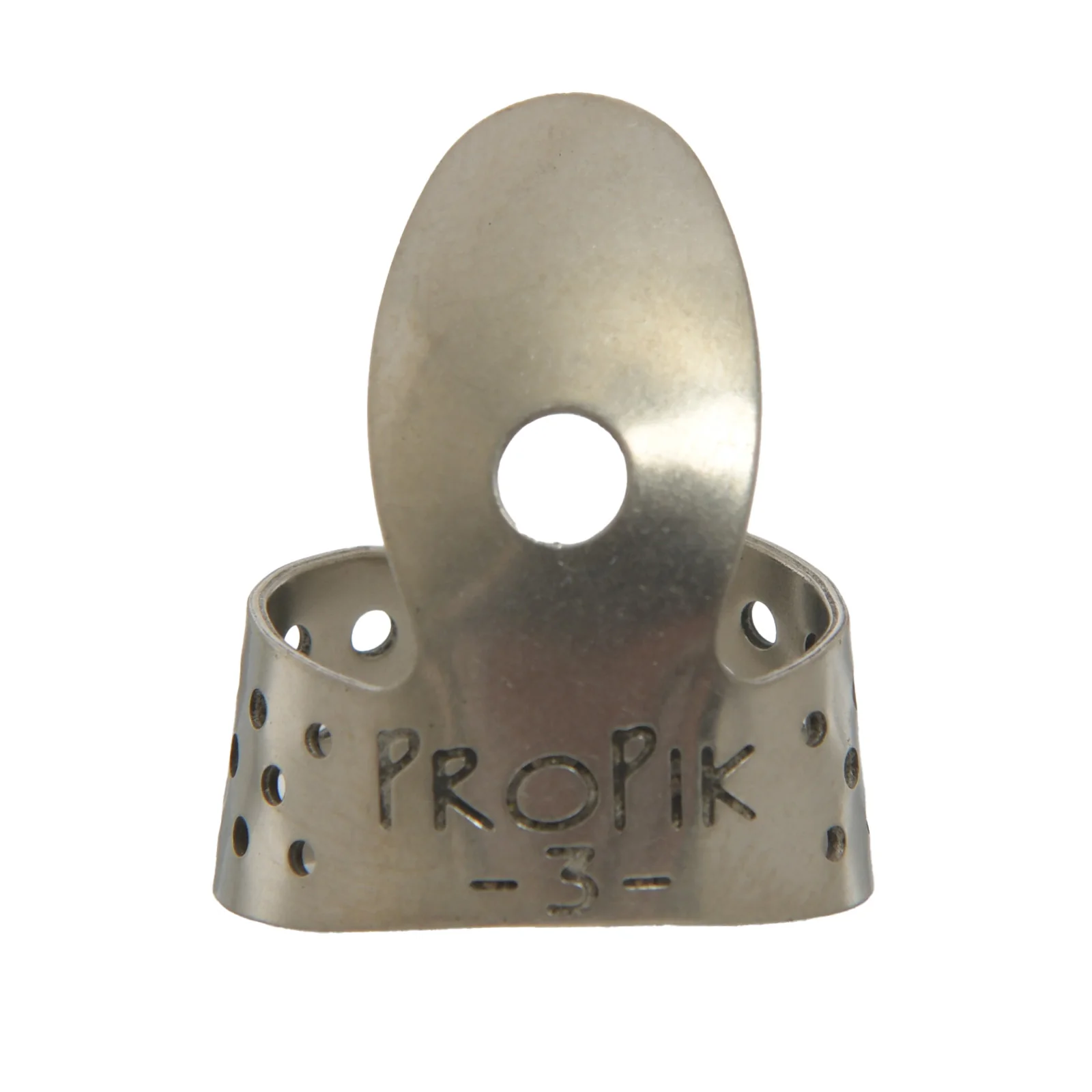 Propik Nickel Straight Fingerpick, Single Wrap, Blade 3 - Image 2