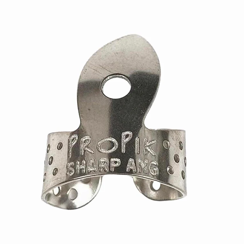 Propik Nickel Sharpie "Fast" Fingerpick, Single Wrap - Image 2