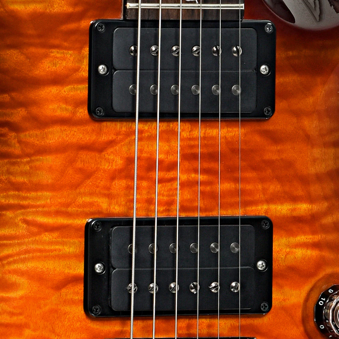 PRS Custom 24 Quilted Maple 10-Top Fatback Electric Guitar, Tobacco Burst - Image 6