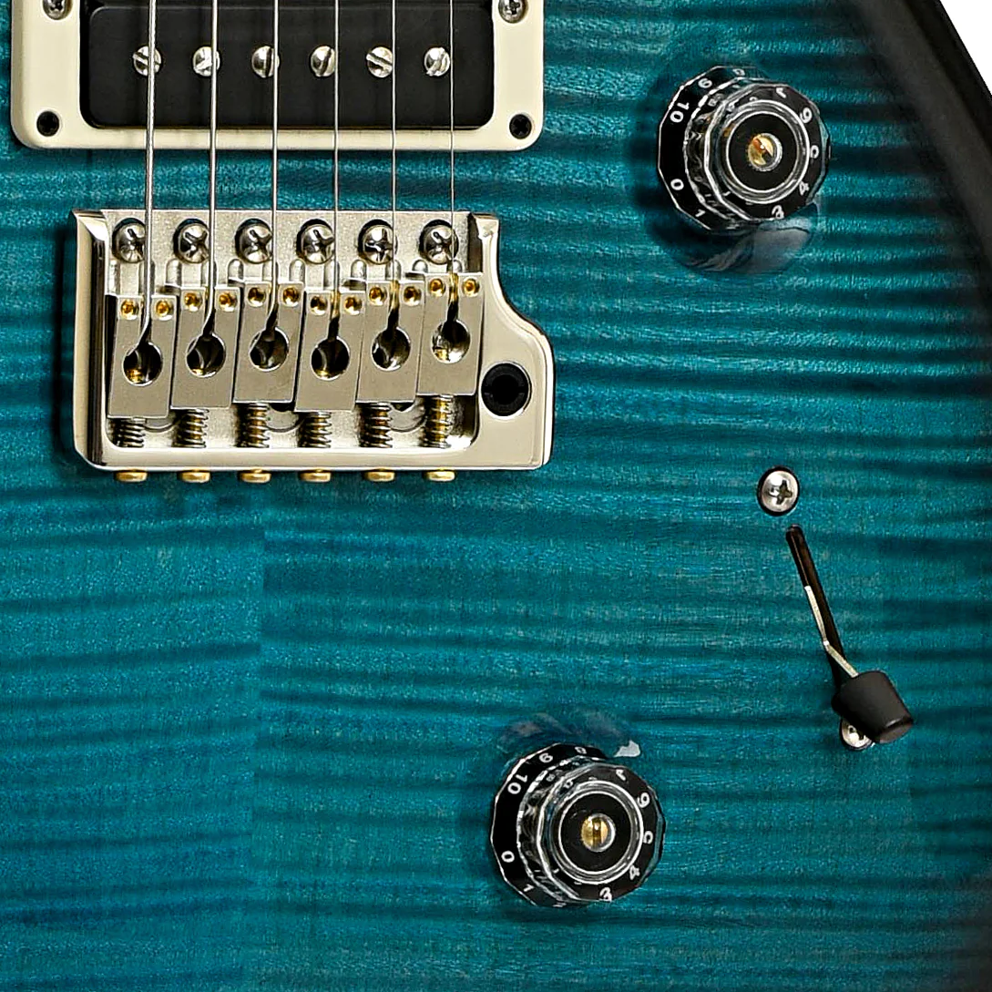 PRS Limited Edition 40th Anniversary Custom 24 Sub Zero Smokeburst Electric Guitar with Natural Back - Image 5