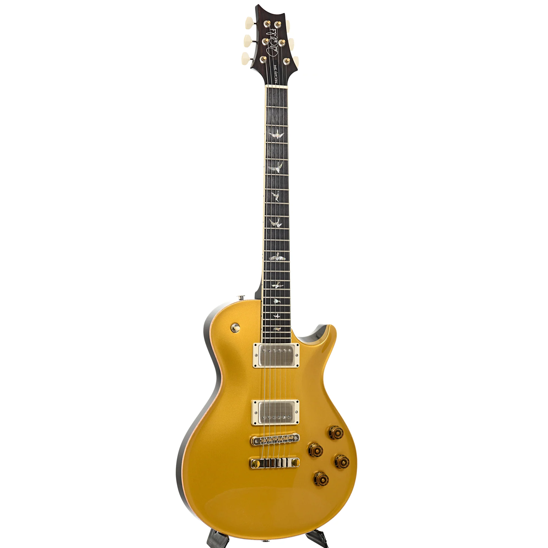 PRS McCarty 594 Singlecut Gold Metallic Electric Guitar - Image 3