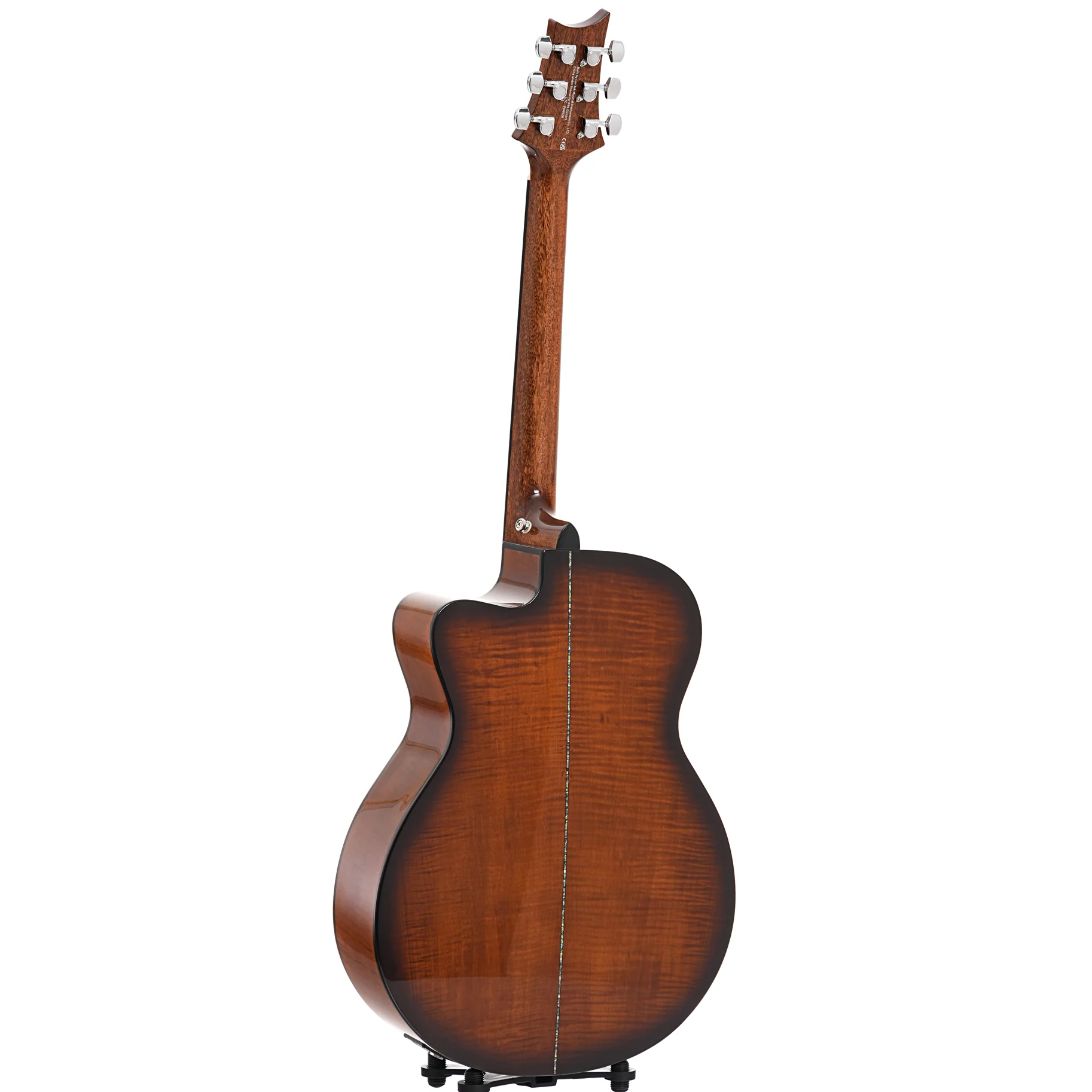 PRS SE A50E Acoustic-Electric Guitar & Case, Natural w/ Black Gold Burst - Image 11