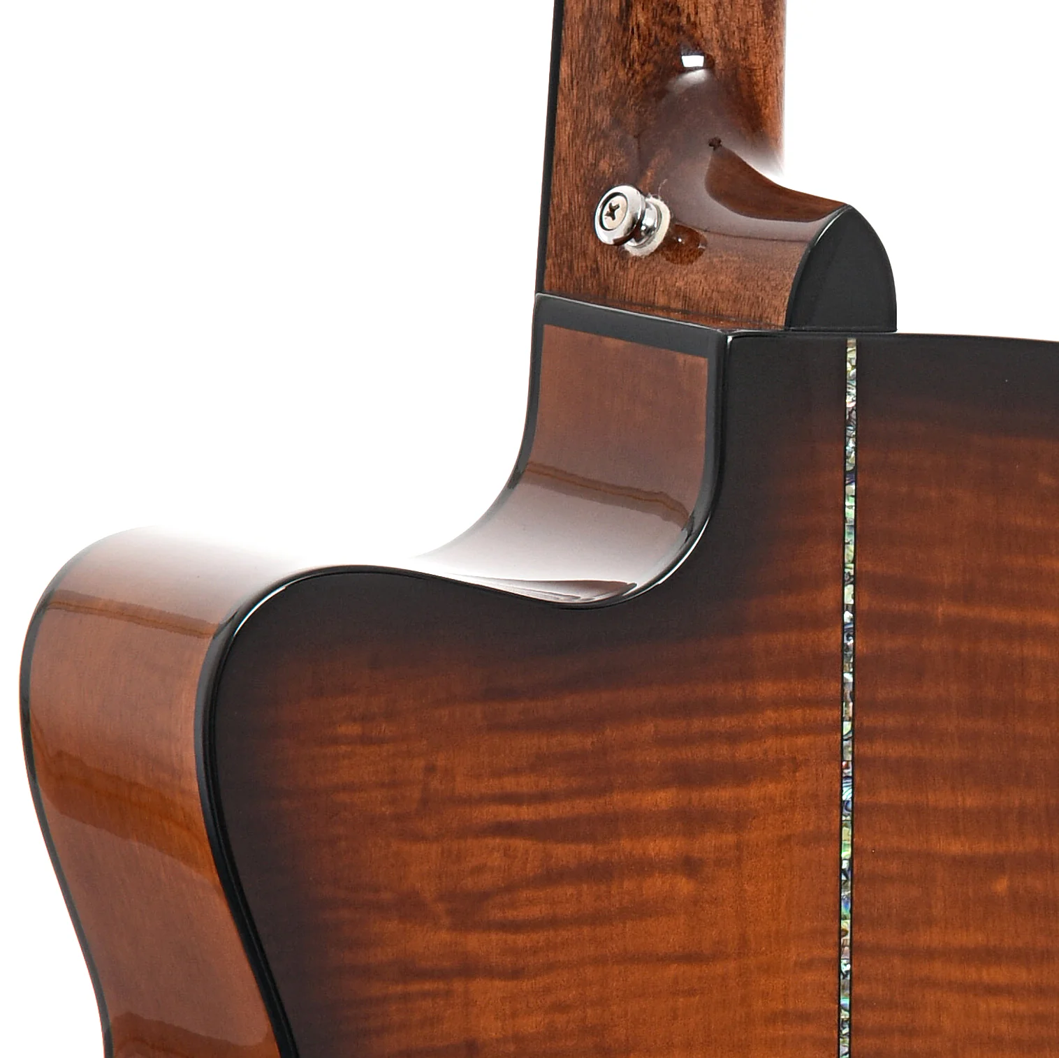 PRS SE A50E Acoustic-Electric Guitar & Case, Natural w/ Black Gold Burst - Image 9