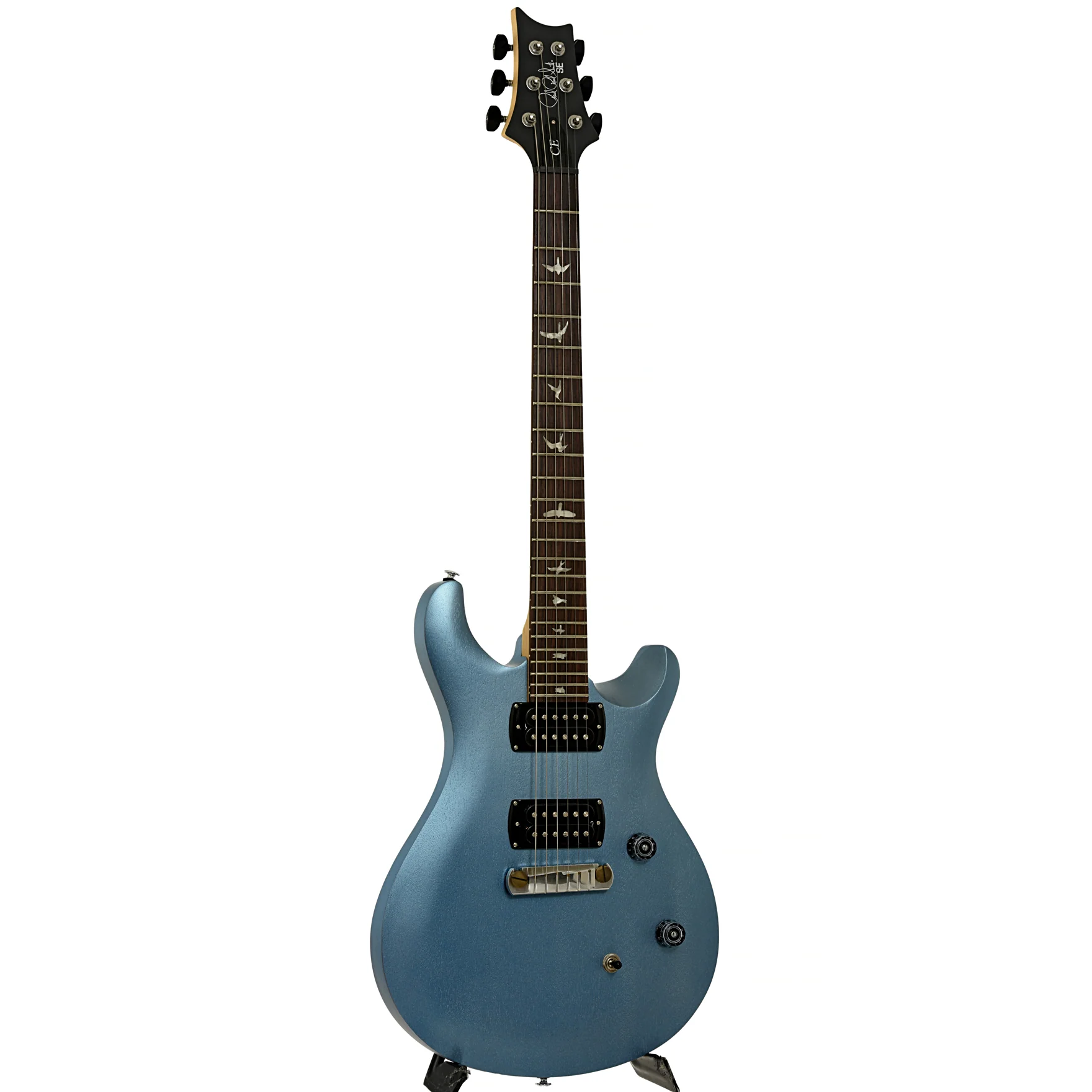 PRS SE CE 24 Standard Satin Stoptail Ice Blue Metallic Electric Guitar - Image 3