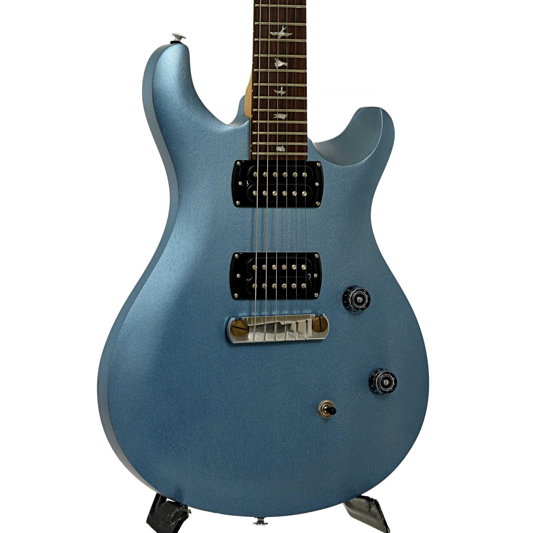 PRS SE CE 24 Standard Satin Stoptail Ice Blue Metallic Electric Guitar - Image 4
