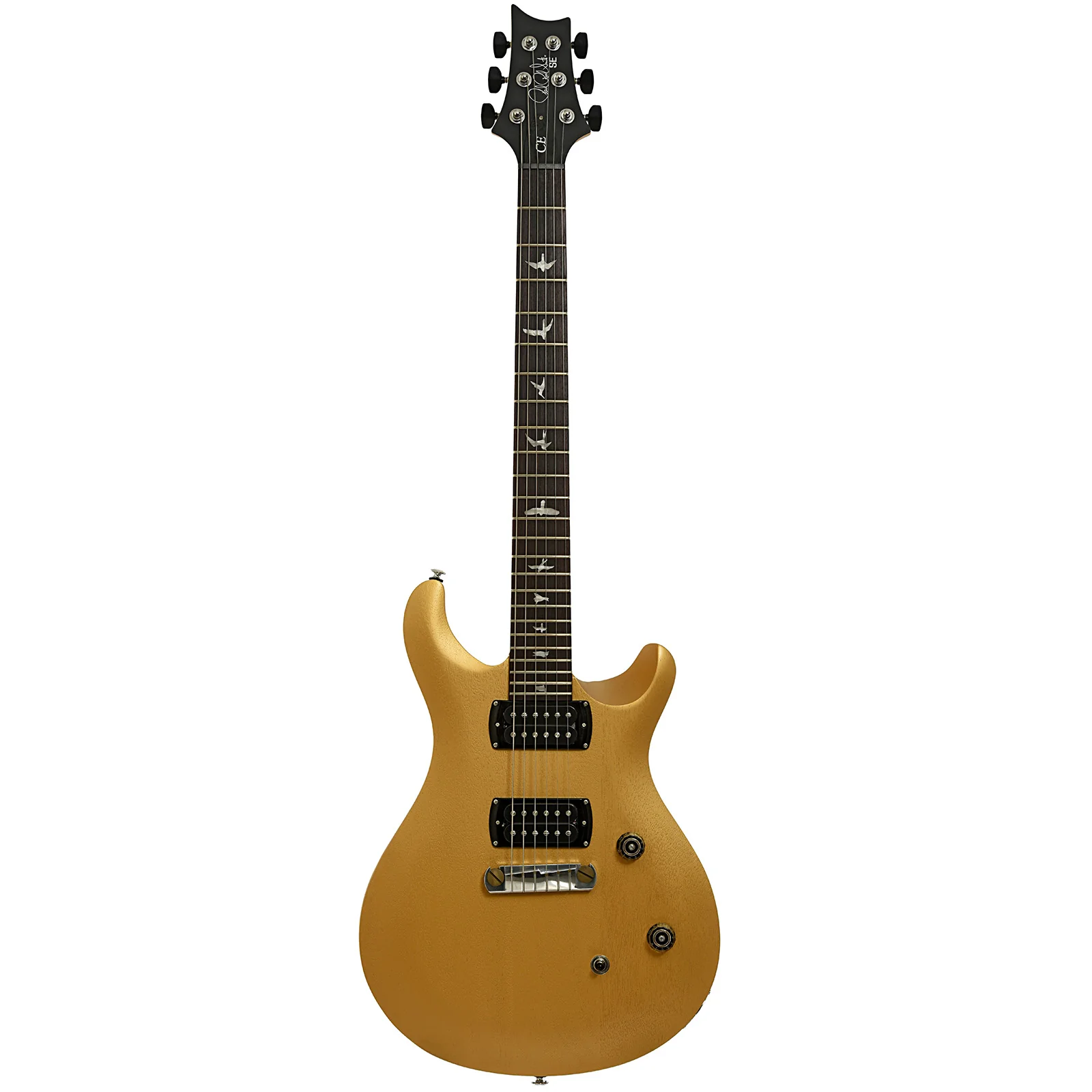PRS SE CE 24 Standard Satin Stoptail Metallic Gold Electric Guitar - Image 13