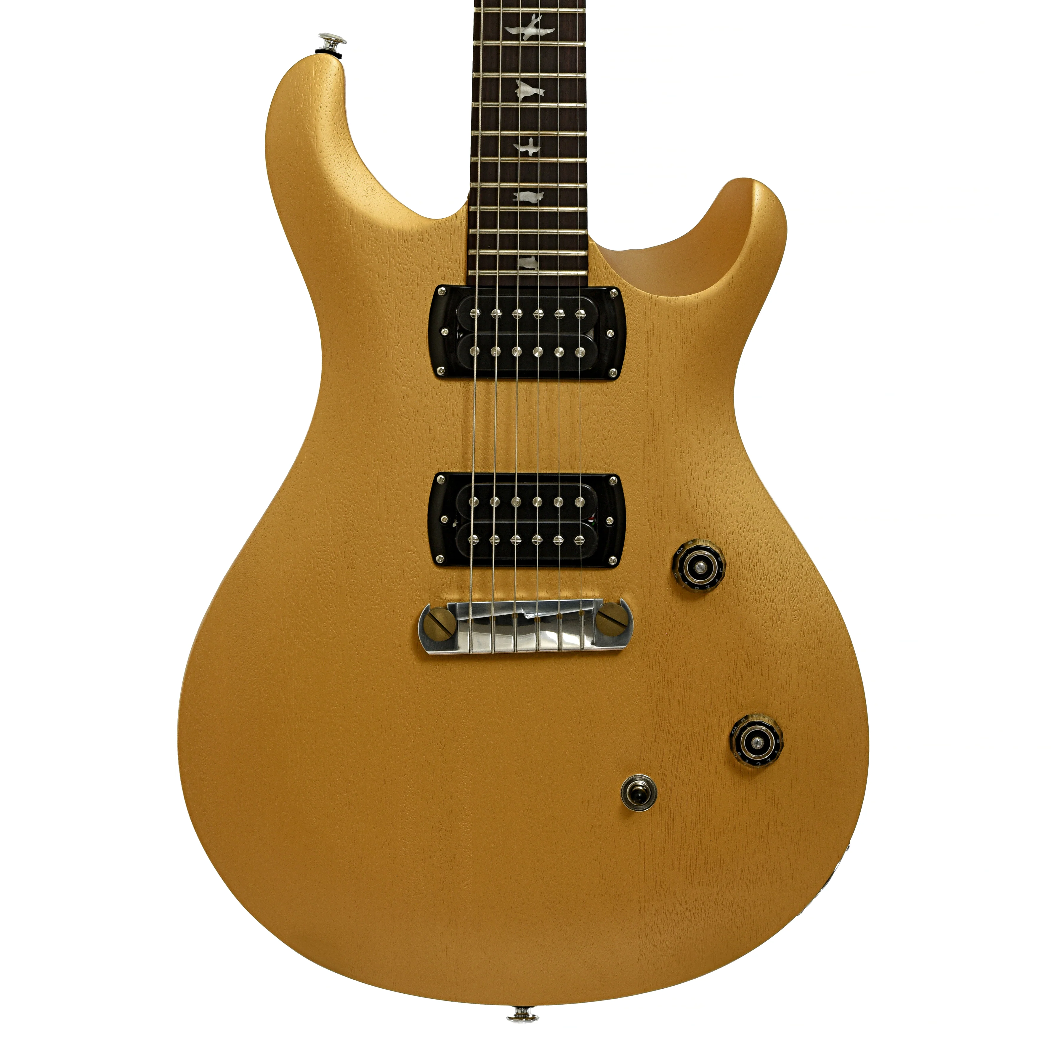PRS SE CE 24 Standard Satin Stoptail Metallic Gold Electric Guitar - Image 2