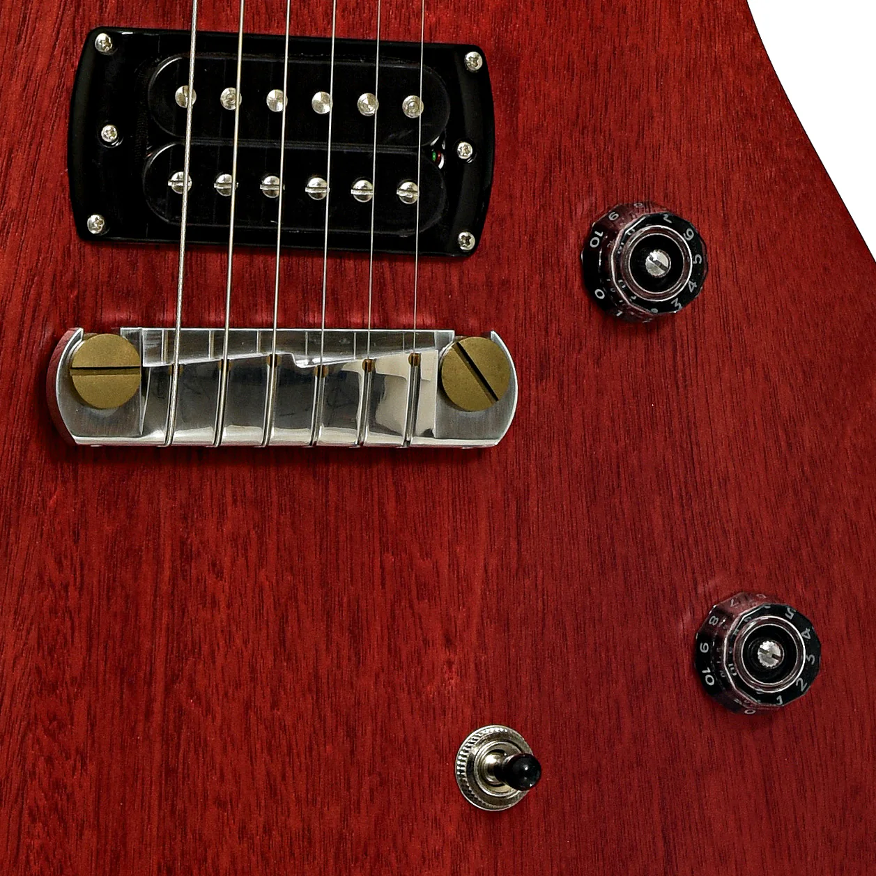 PRS SE CE 24 Standard Satin Stoptail Vintage Cherry Electric Guitar - Image 5