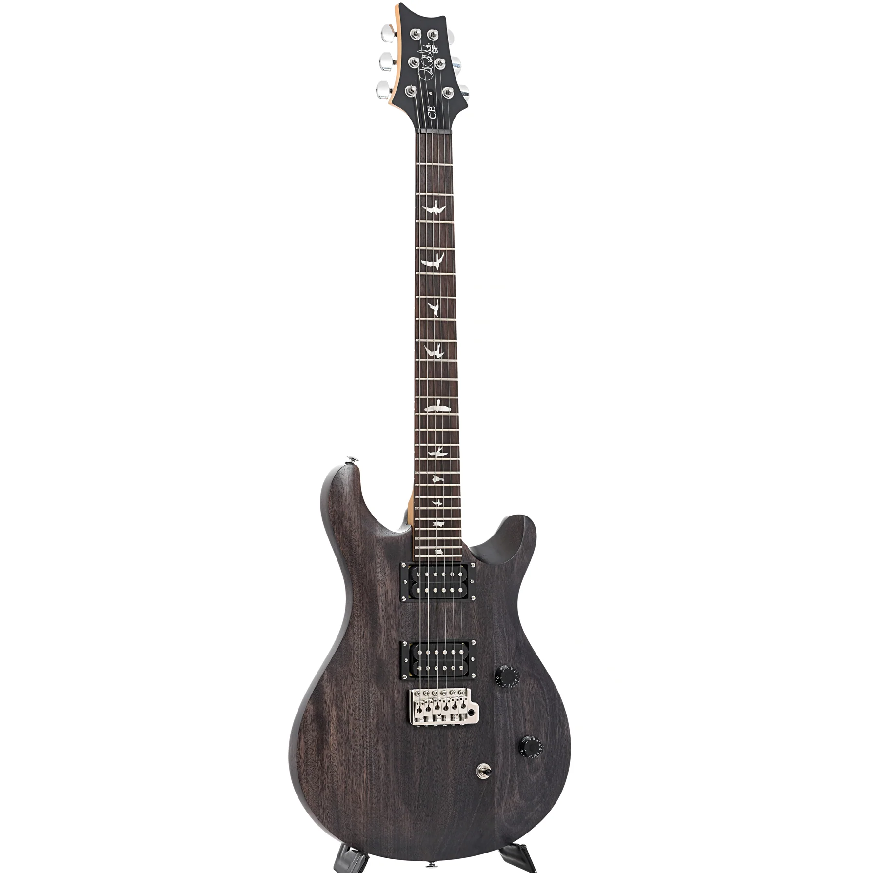 PRS SE CE24 Standard Satin Electric Guitar, Charcoal - Image 3