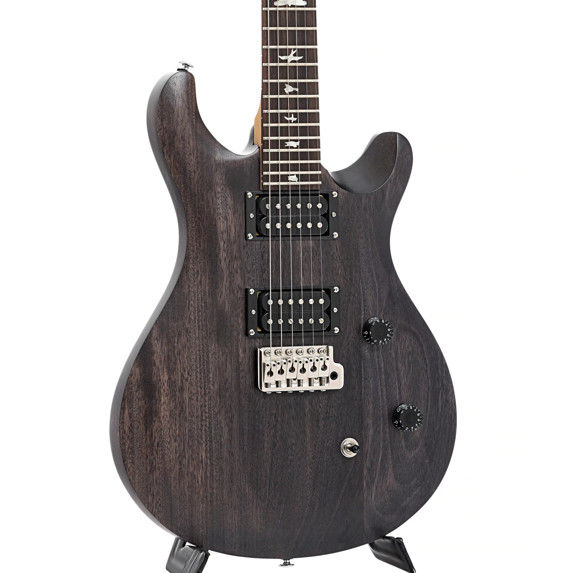 PRS SE CE24 Standard Satin Electric Guitar, Charcoal - Image 4