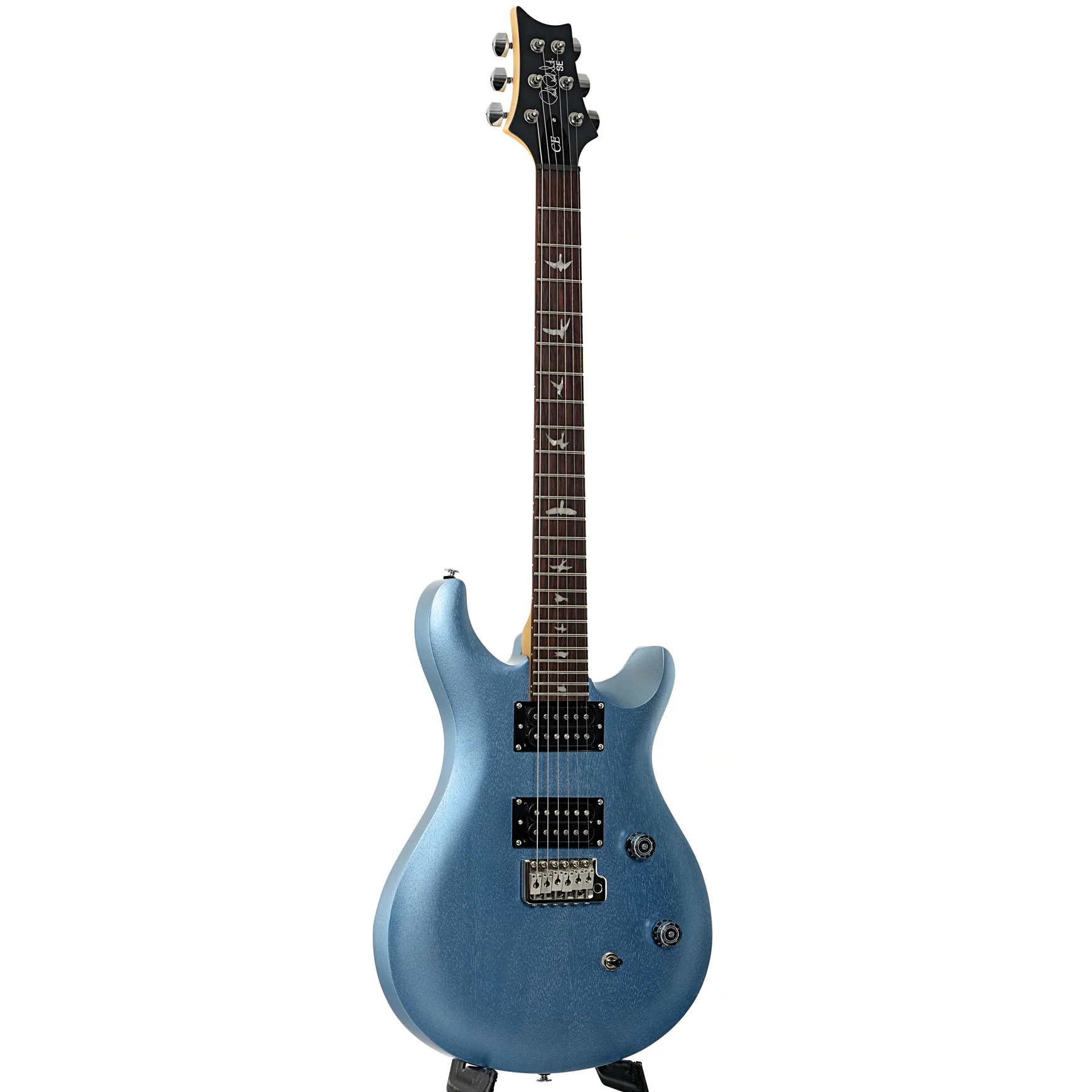 PRS SE CE24 Standard Satin Electric Guitar, Ice Blue Metallic - Image 3