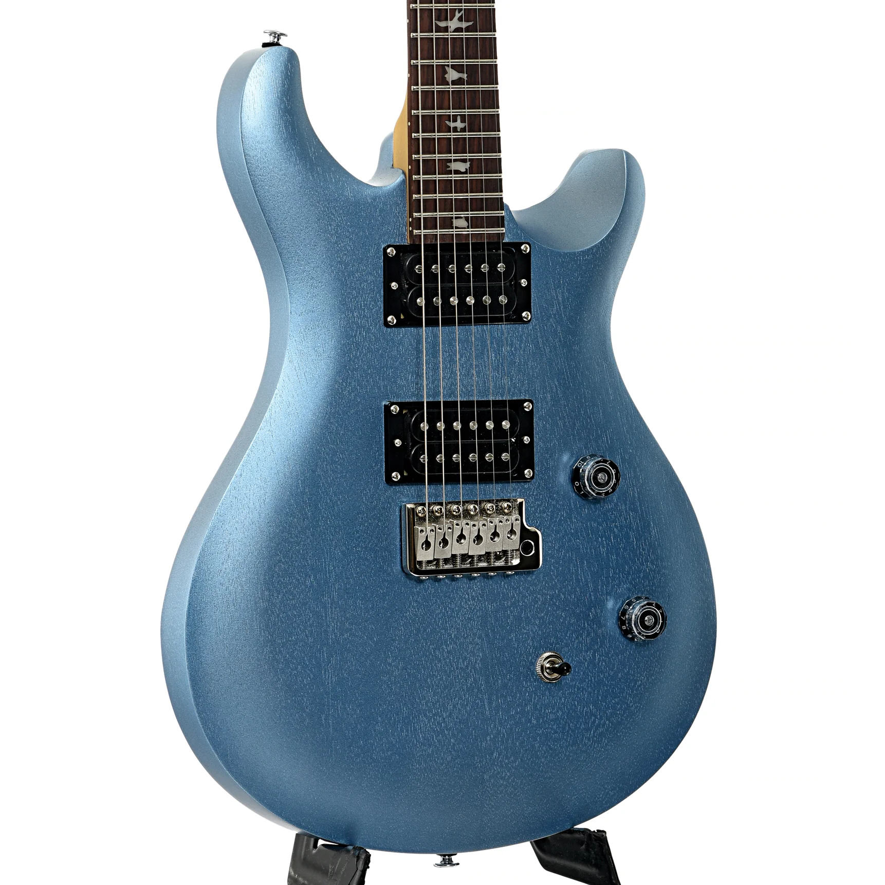 PRS SE CE24 Standard Satin Electric Guitar, Ice Blue Metallic - Image 4