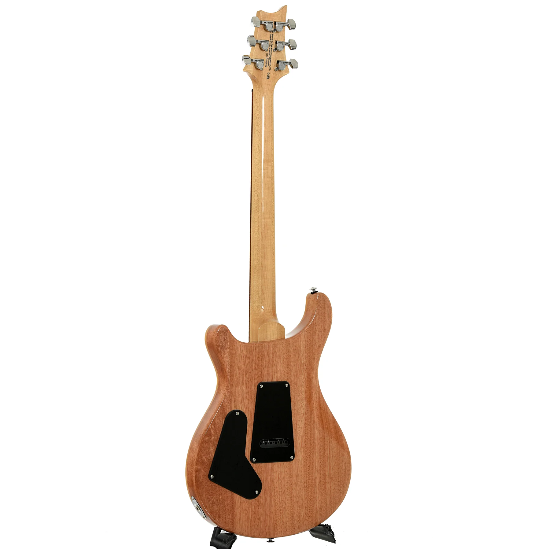 PRS SE Custom 24 Burled Ash Limited Edition Natural Finish Electric Guitar - Image 12
