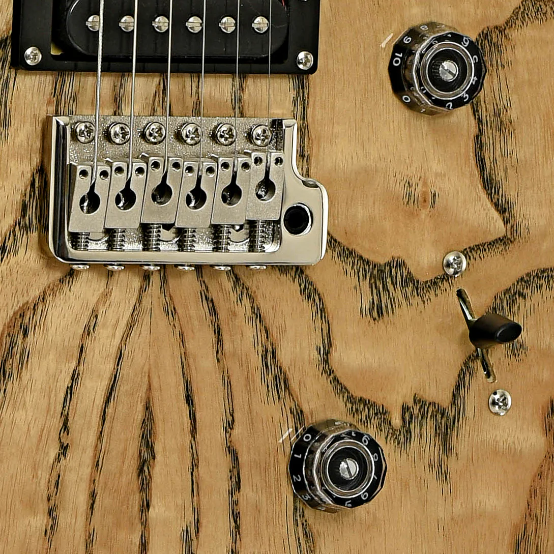 PRS SE Custom 24 Burled Ash Limited Edition Natural Finish Electric Guitar - Image 5