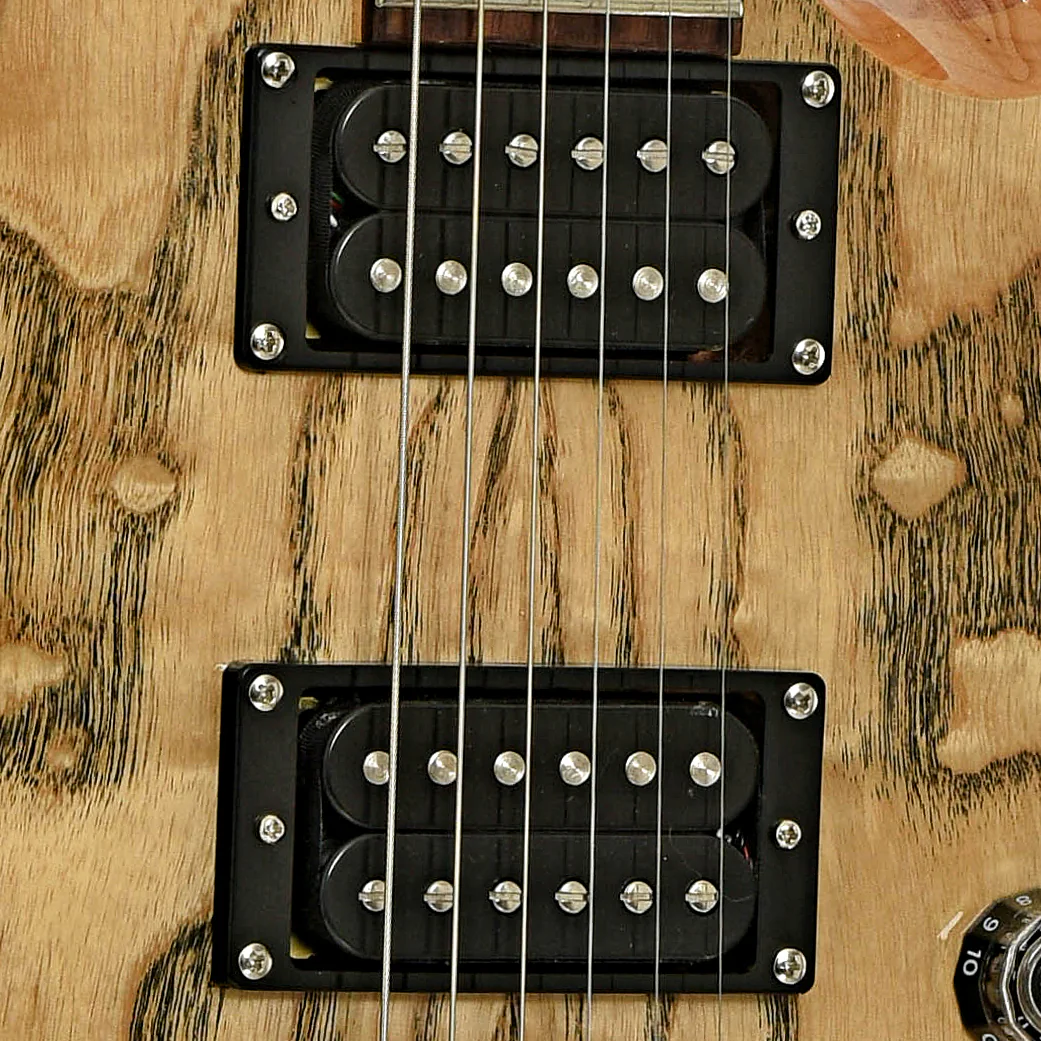 PRS SE Custom 24 Burled Ash Limited Edition Natural Finish Electric Guitar - Image 6