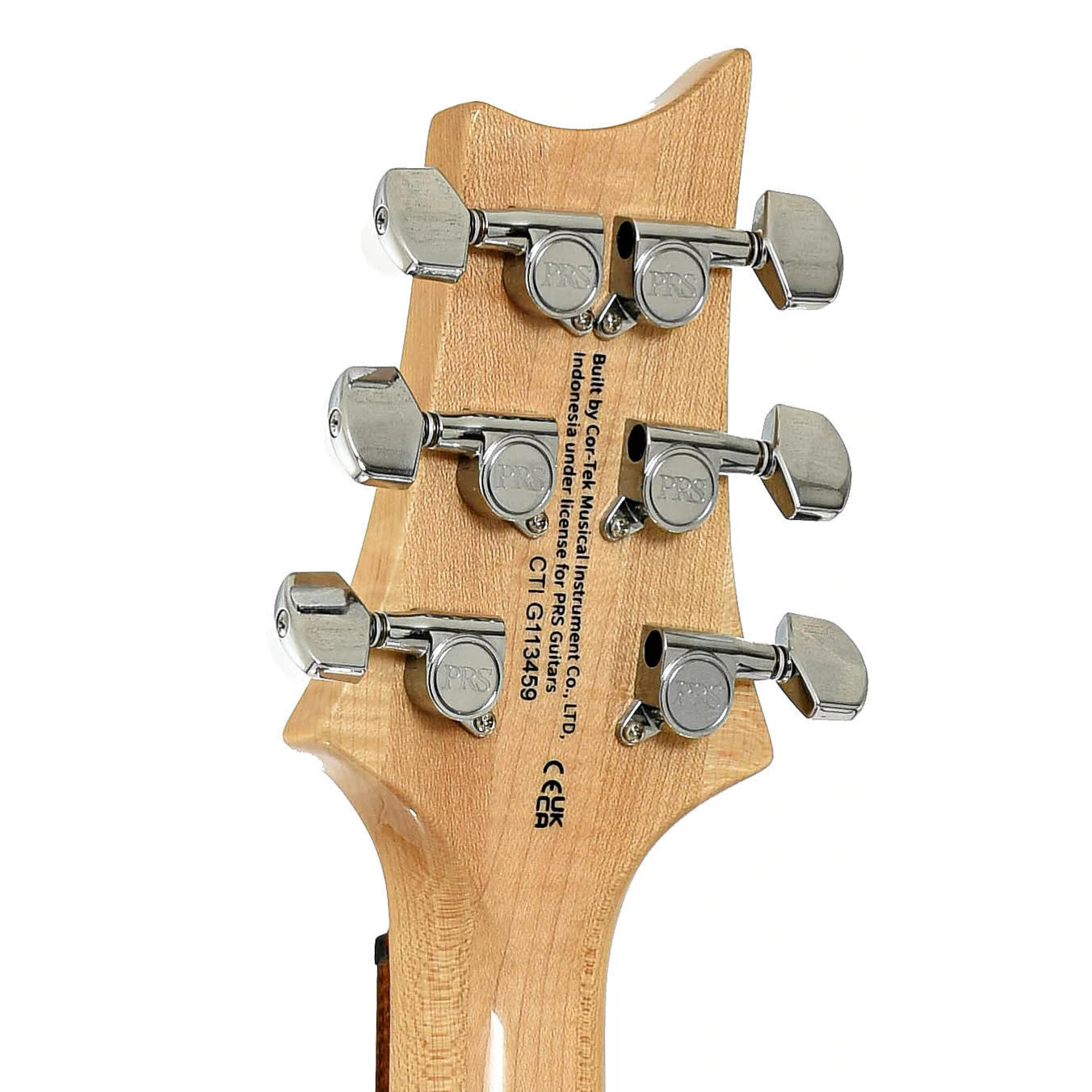 PRS SE Custom 24 Burled Ash Limited Edition Natural Finish Electric Guitar - Image 9