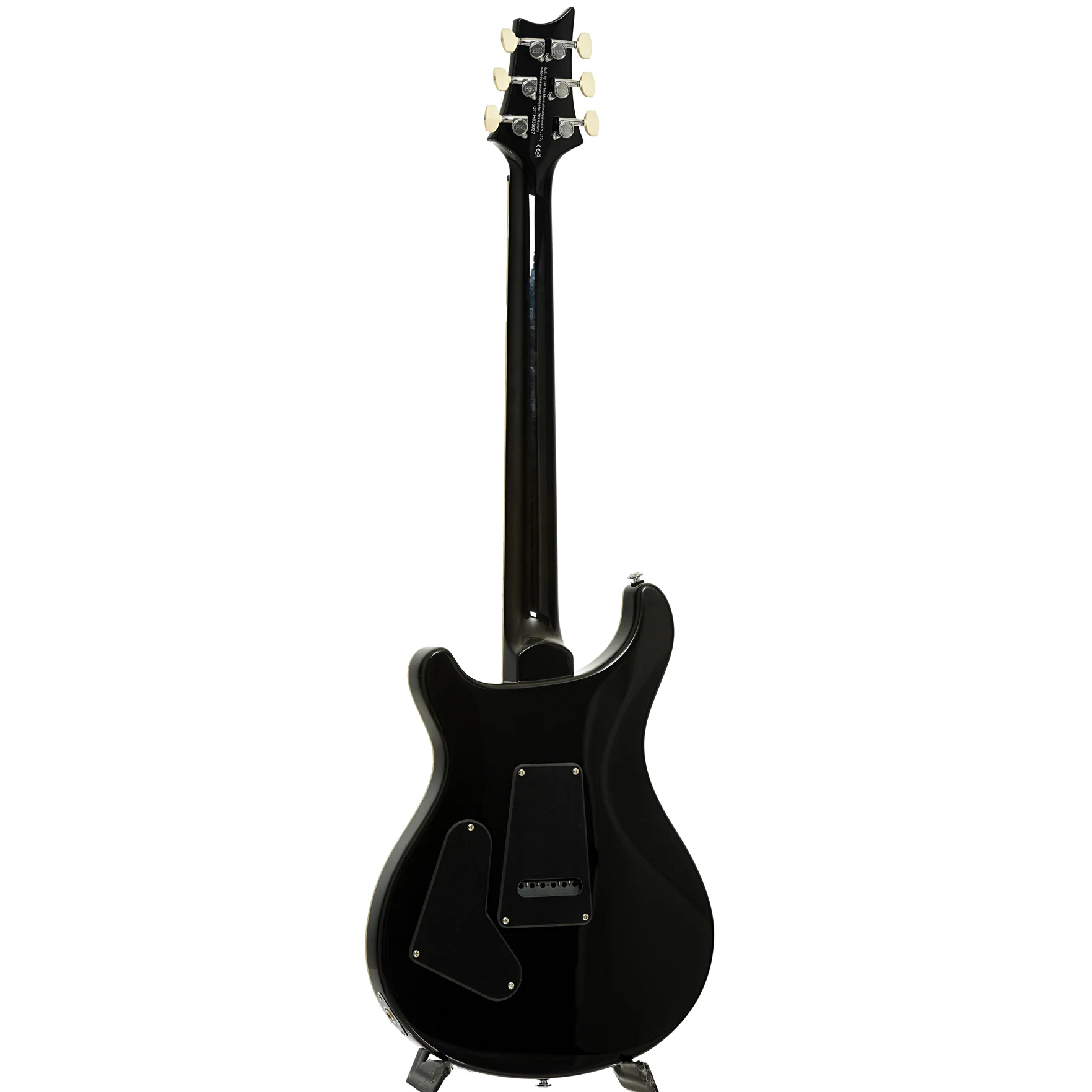 PRS SE Custom 24 Quilt Electric Guitar, Teal Black - Image 12