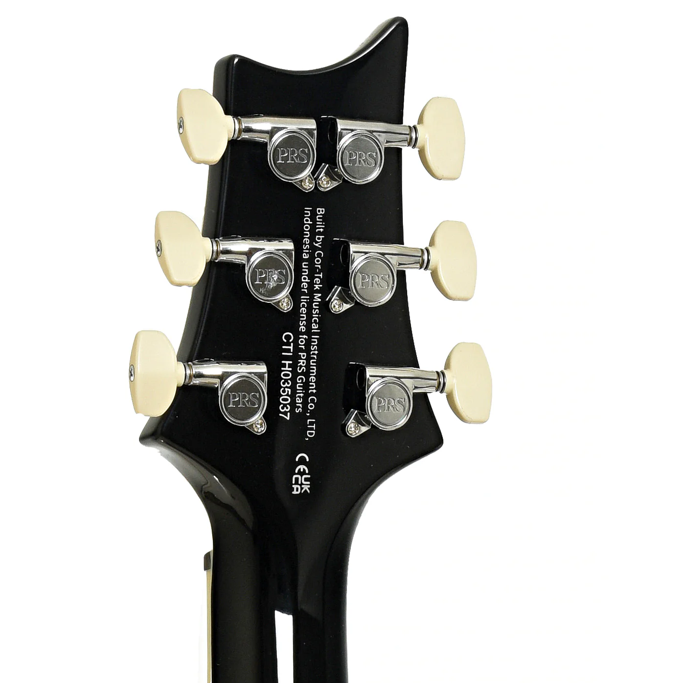 PRS SE Custom 24 Quilt Electric Guitar, Teal Black - Image 9