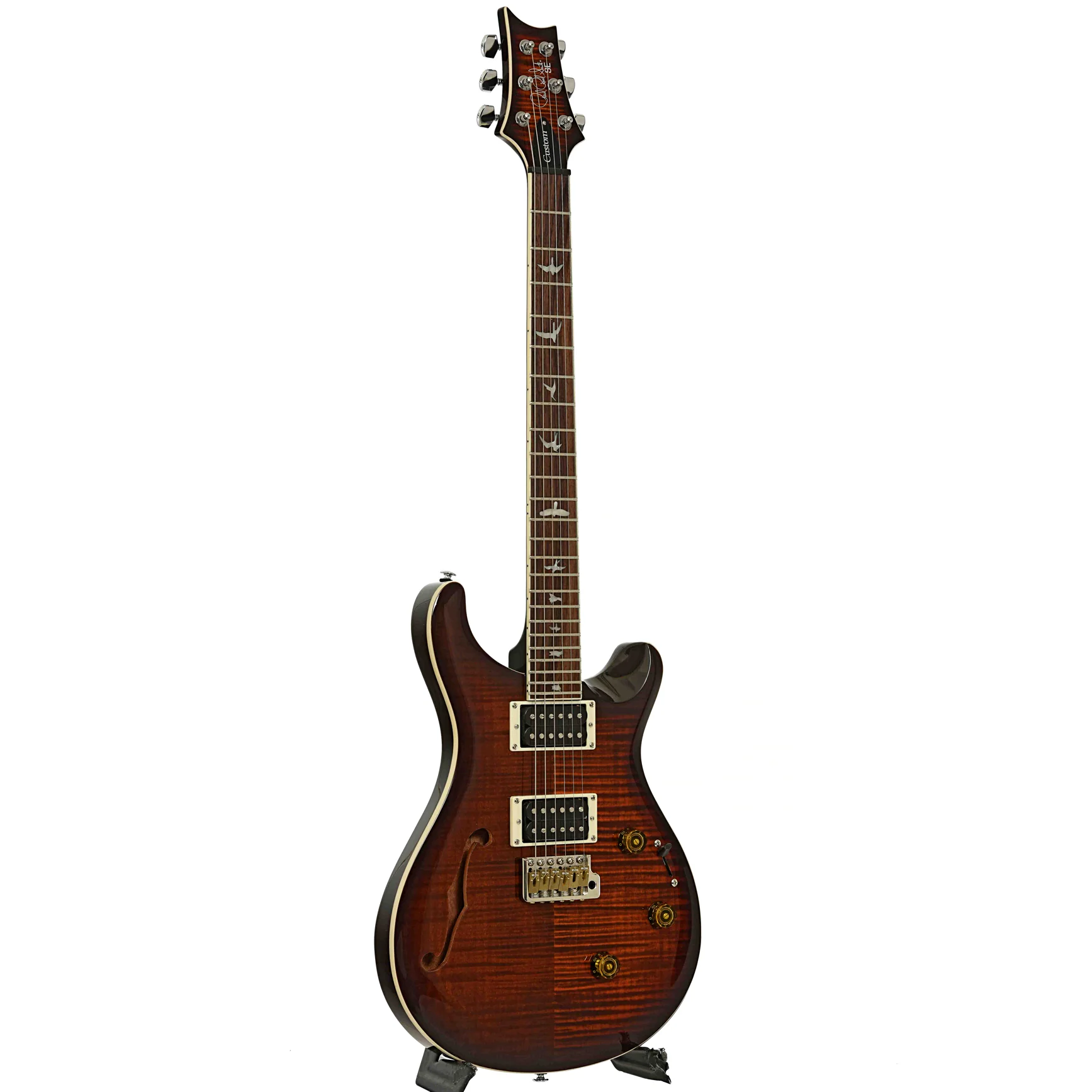 PRS SE Custom 24 Semi-Hollow Piezo Electric Guitar (2024) - Image 3