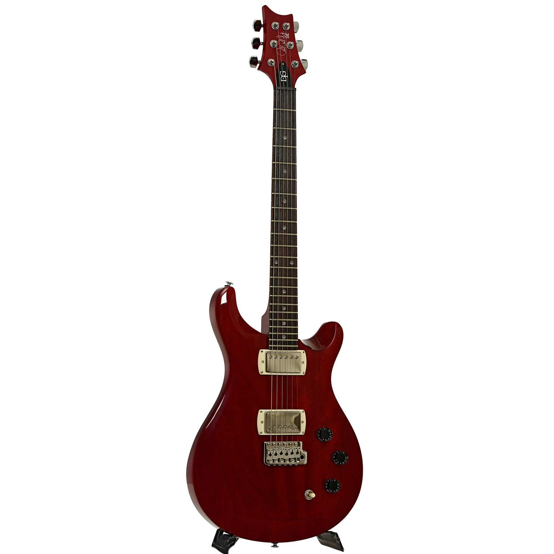 PRS SE DGT Standard Vintage Cherry Electric Guitar - Image 3
