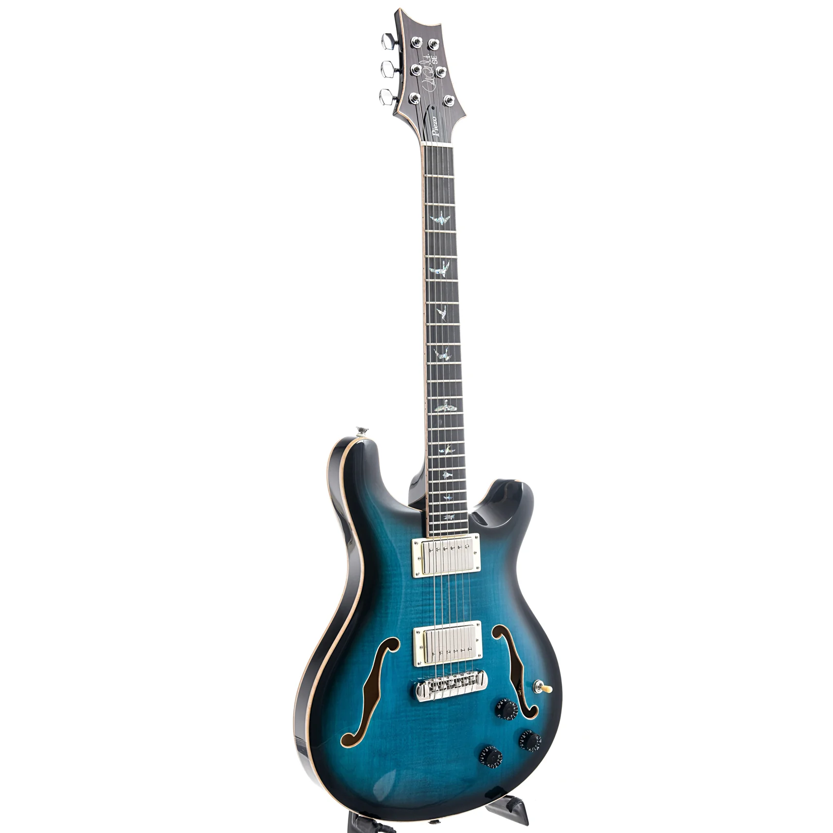 PRS SE Hollowbody II Piezo Peacock Blue Burst - Image 13