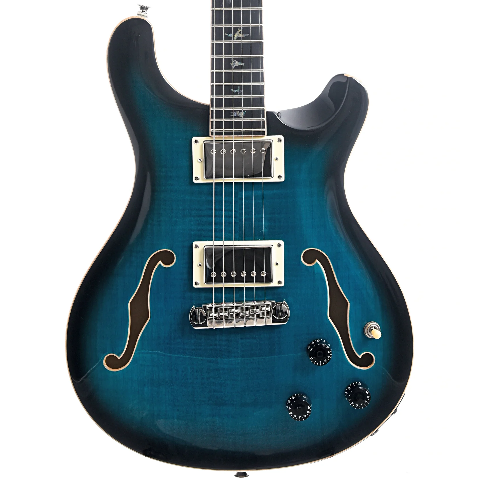 PRS SE Hollowbody II Piezo Peacock Blue Burst - Image 2