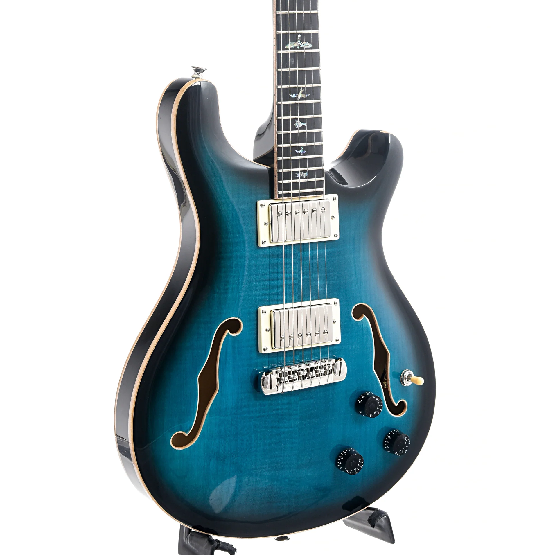 PRS SE Hollowbody II Piezo Peacock Blue Burst - Image 5