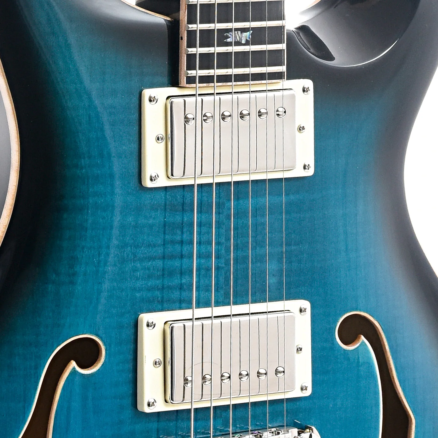 PRS SE Hollowbody II Piezo Peacock Blue Burst - Image 7