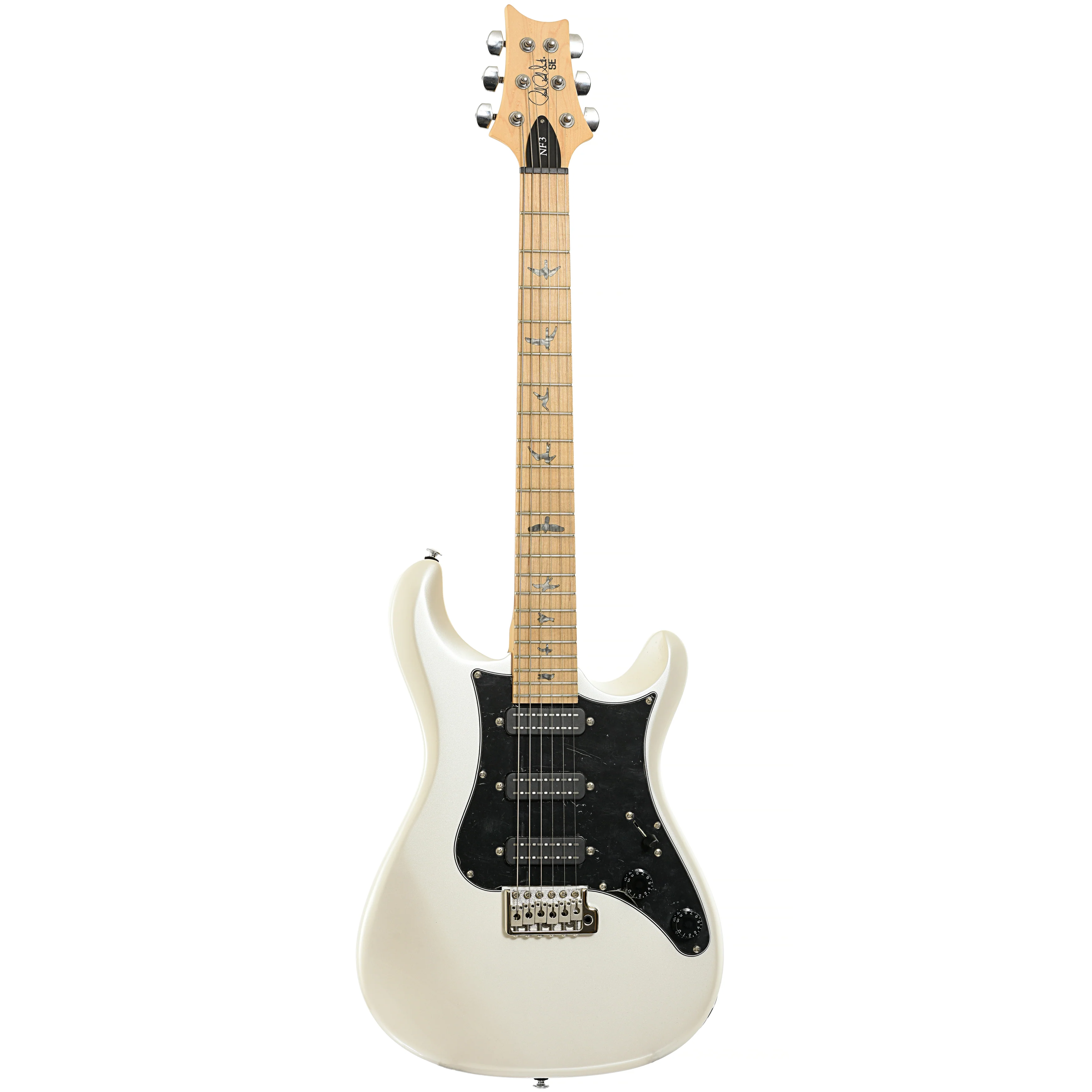 PRS SE NF3 Electric Guitar, Maple, Pearl White - Image 14