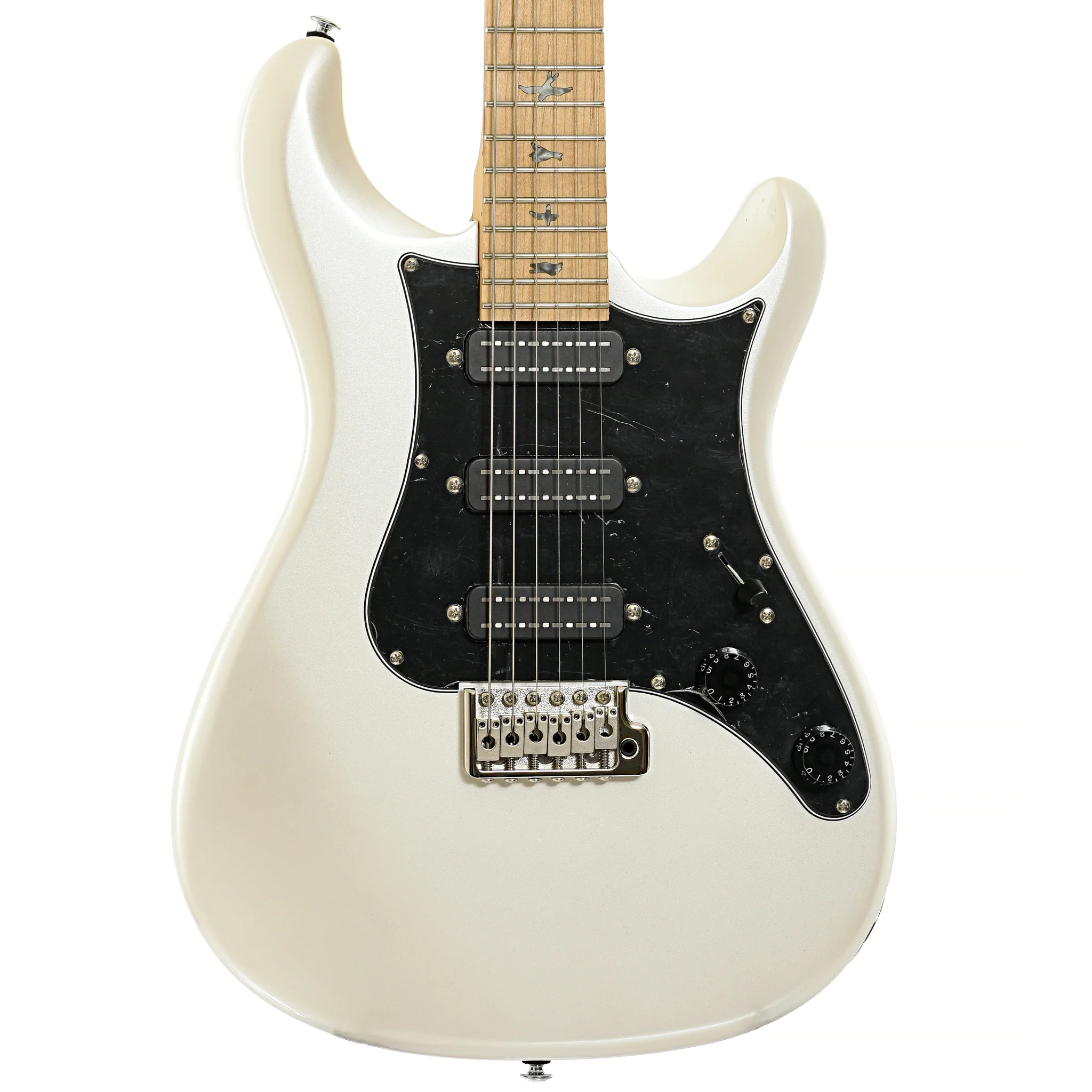PRS SE NF3 Electric Guitar, Maple, Pearl White - Image 2