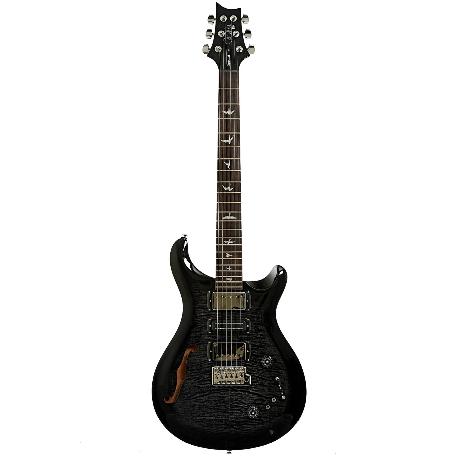 PRS SE Special Semi-Hollow Electric Guitar Charcoal Burst - Image 13