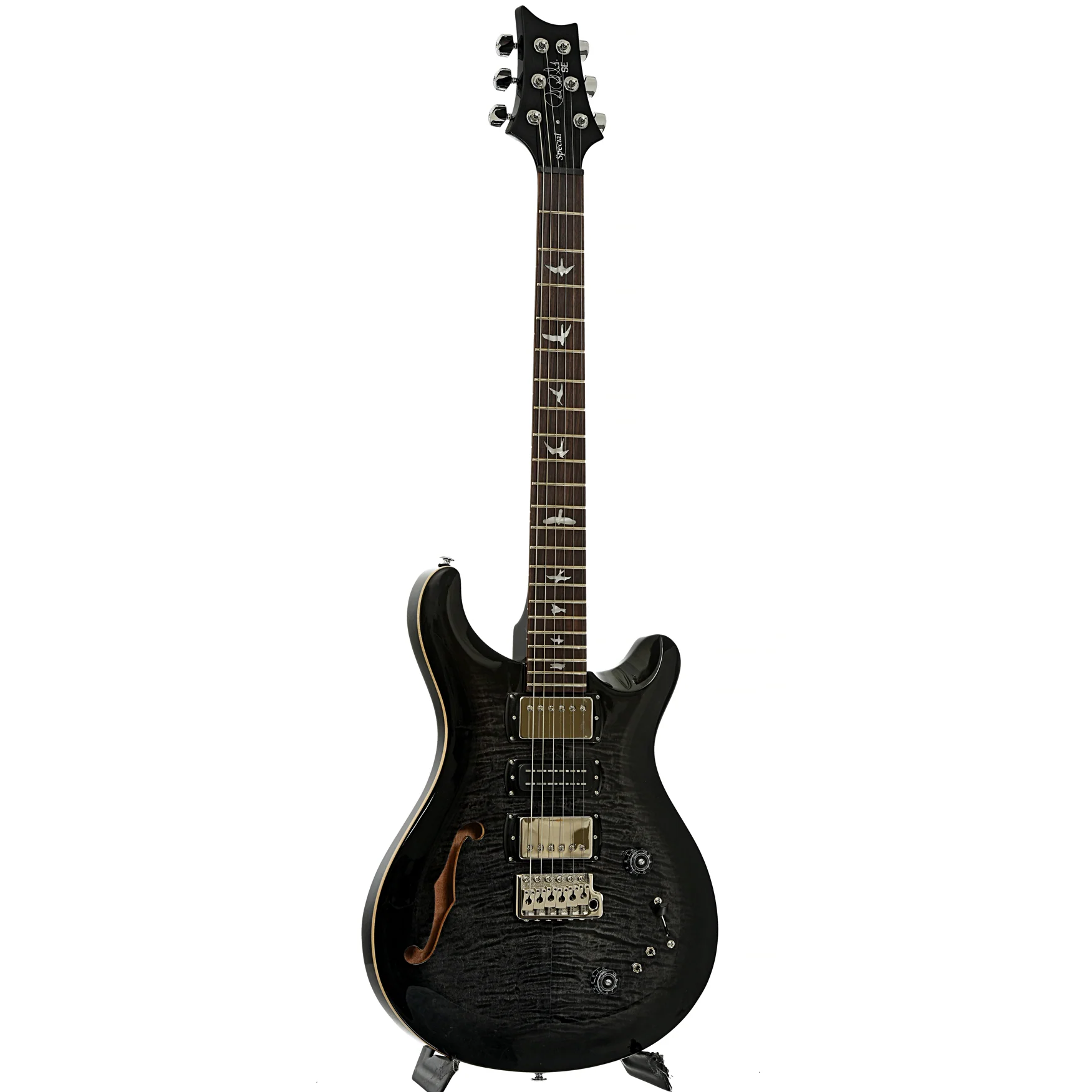 PRS SE Special Semi-Hollow Electric Guitar Charcoal Burst - Image 3