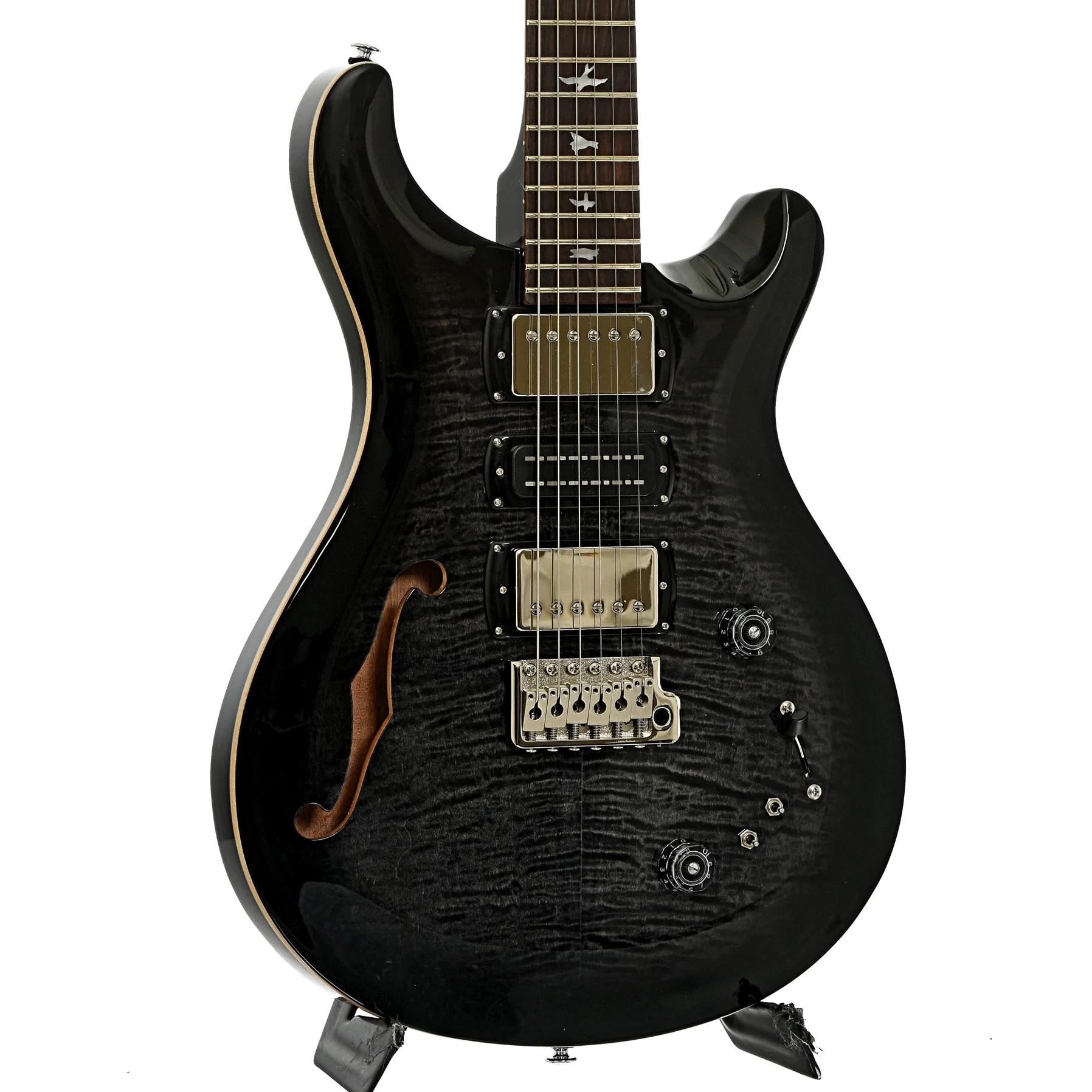 PRS SE Special Semi-Hollow Electric Guitar Charcoal Burst - Image 4
