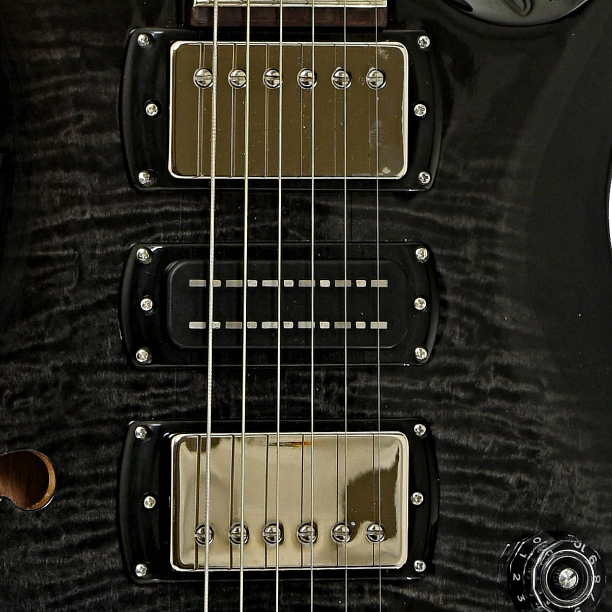PRS SE Special Semi-Hollow Electric Guitar Charcoal Burst - Image 6
