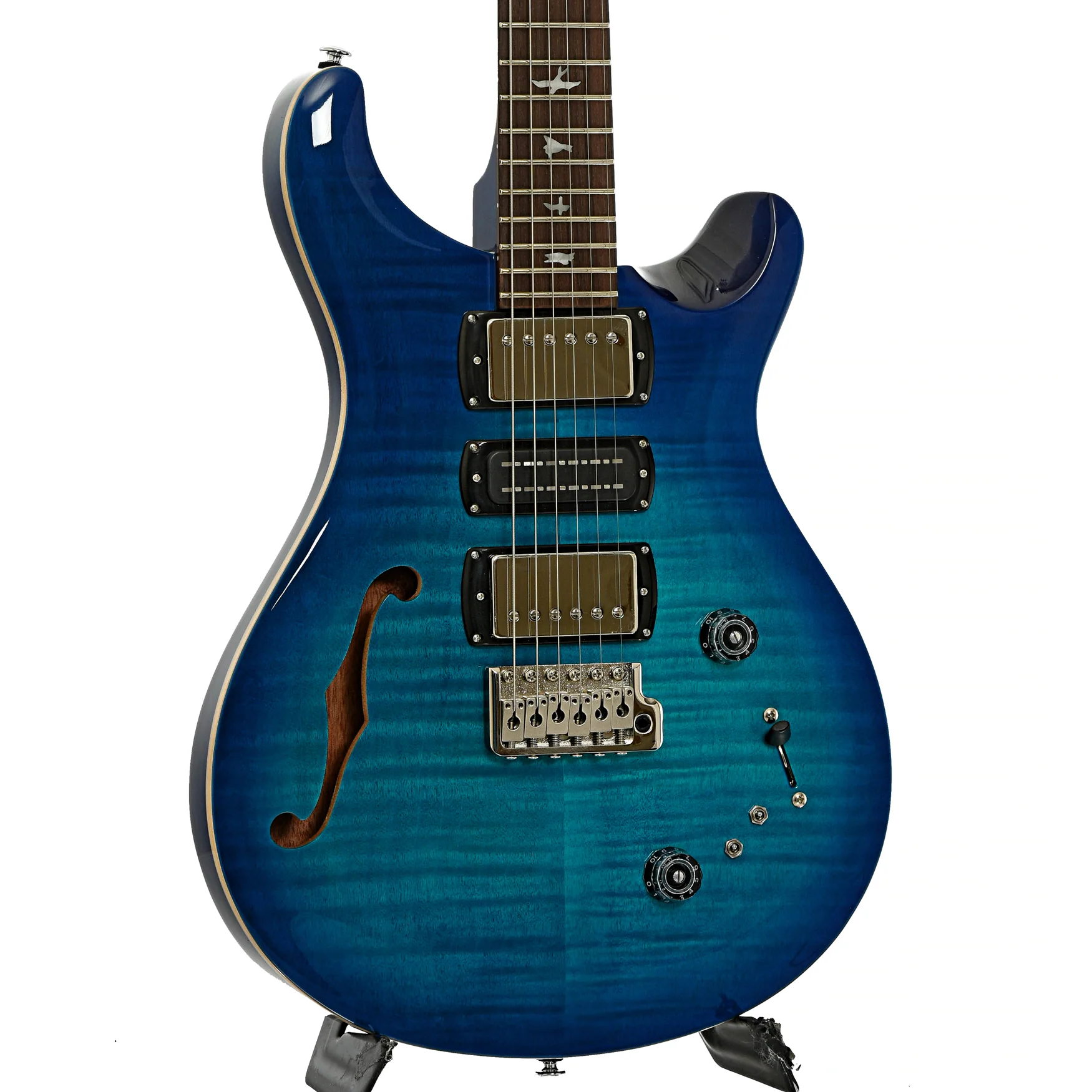 PRS SE Special Semi-Hollow Electric Guitar Lake Blue - Image 4