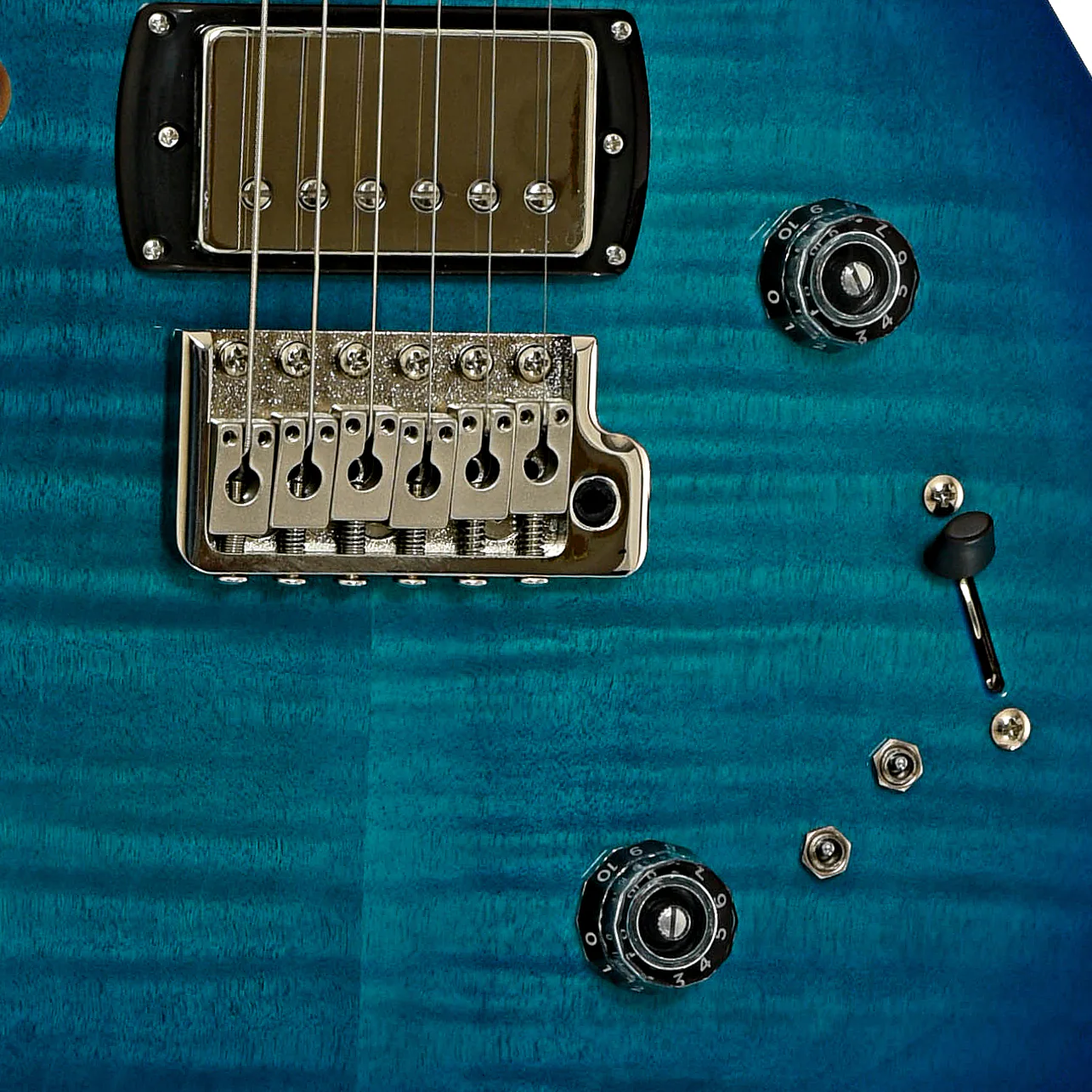 PRS SE Special Semi-Hollow Electric Guitar Lake Blue - Image 5